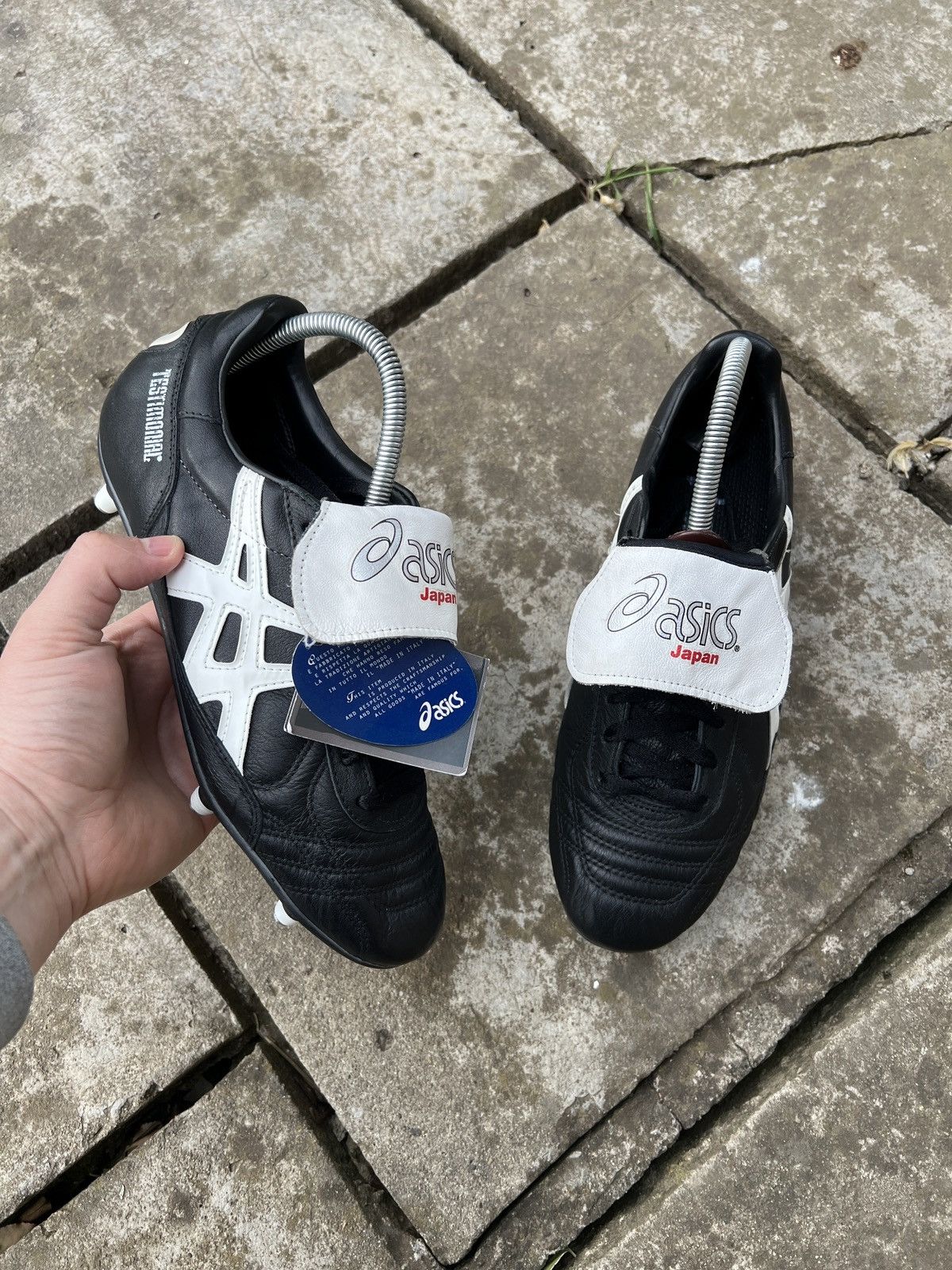 Asics Vintage Asics Testimonial Leather Football Shoes Size US 7 / EU 40 - 3 Thumbnail