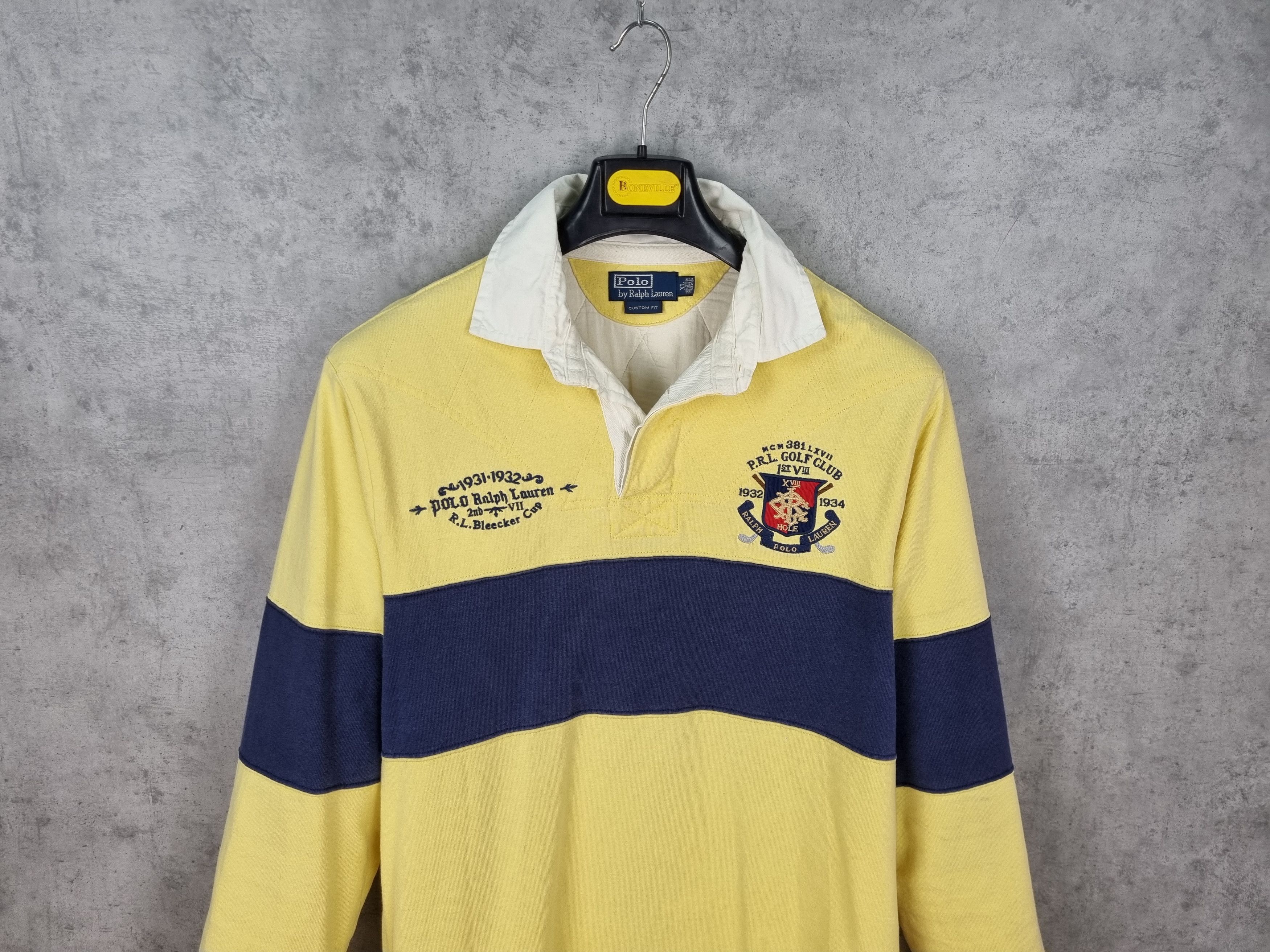 Golf Wang × Polo Ralph Lauren × Ralph Lauren P.R.L.Golf Club Vintage Faded Longsleeve Polo Size US L / EU 52-54 / 3 - 7 Thumbnail