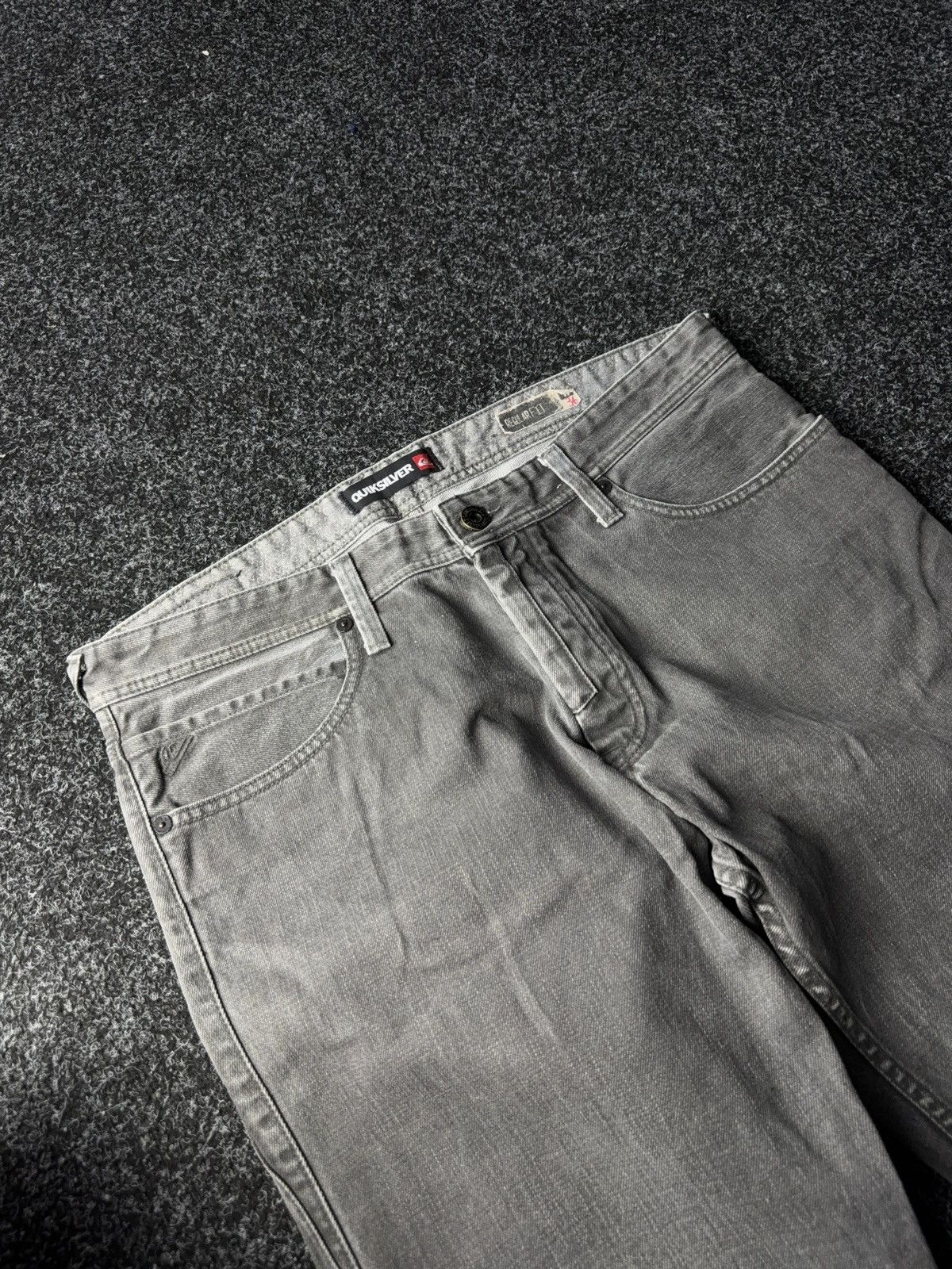 Quiksilver Crazy Vintage Quiksilver Custom Baggy Faded Denim pants Y2K Size US 36 / EU 52 - 4 Thumbnail