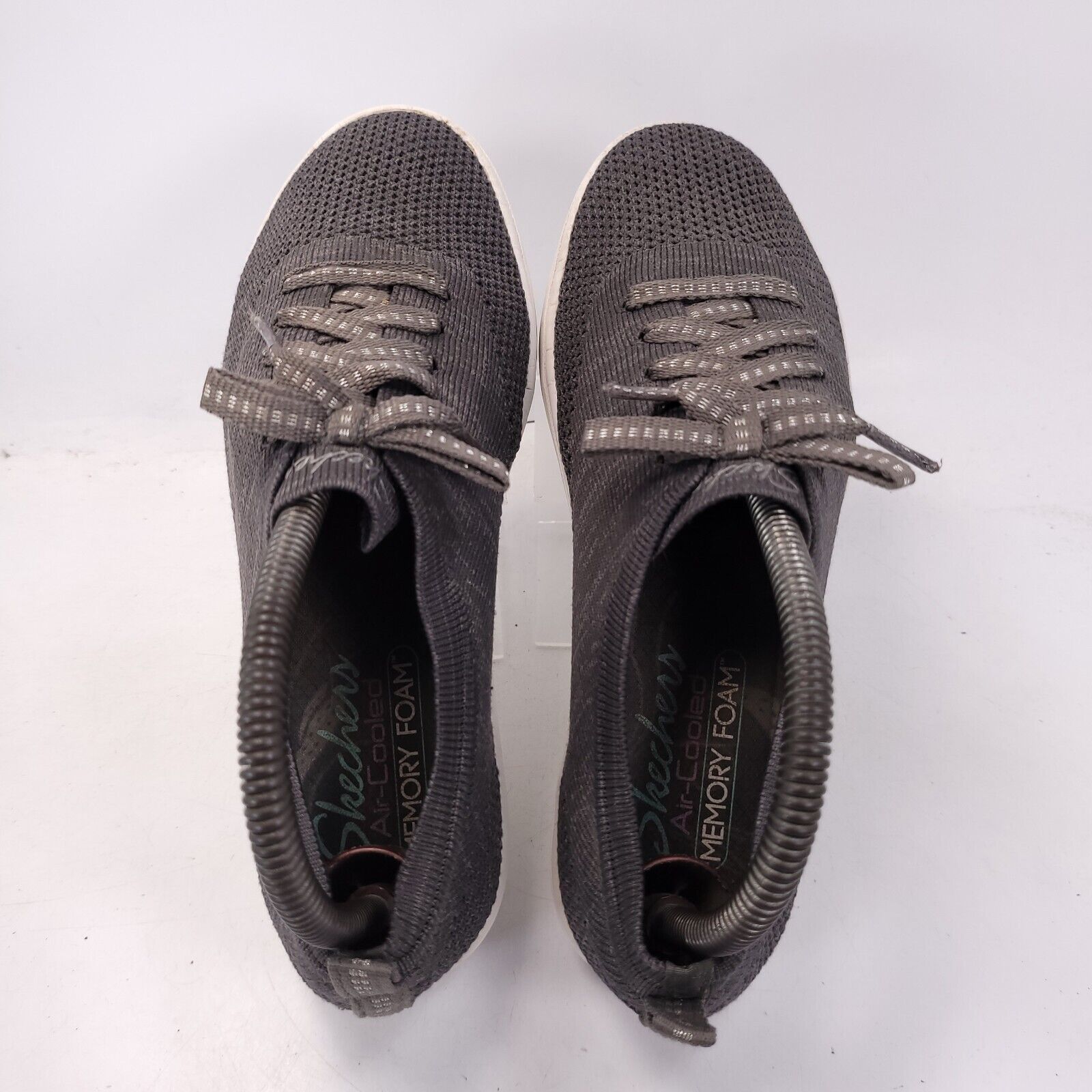 SKECHERS Skechers Just a Lil Knit Shoe Womens Size 7 49563 Gray White Size US 7 / IT 37 - 4 Thumbnail