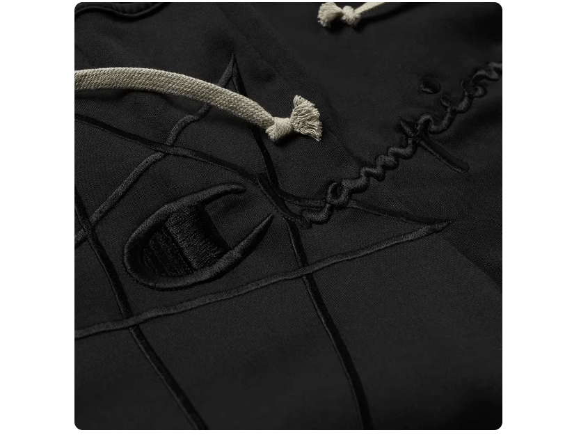 Rick Owens x Champion Men's Black Cotton Joggers