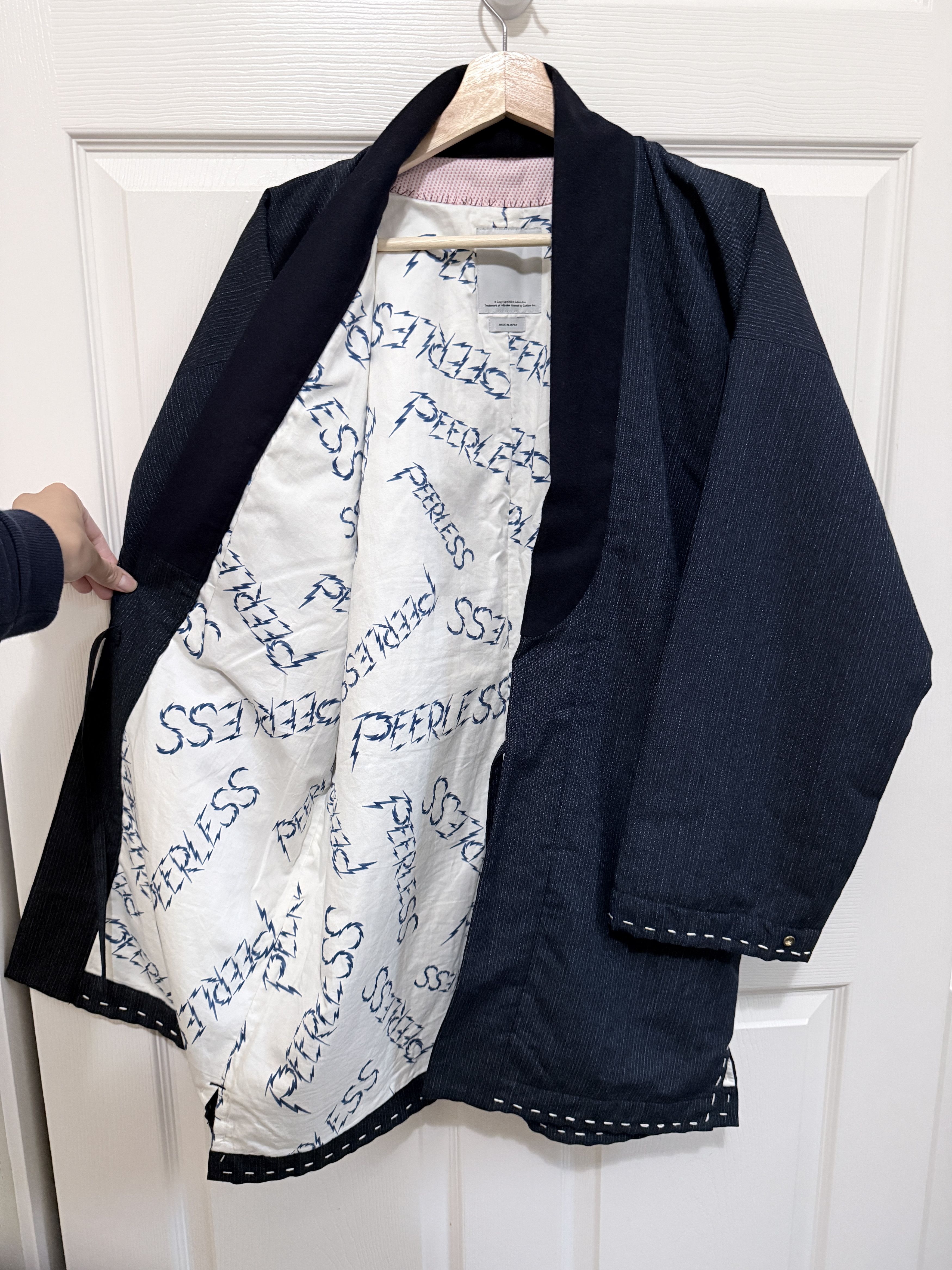 Visvim visvim ss17 Dotera Kimono Coat wool stripe Size US M / EU 48-50 / 2 - 11 Thumbnail