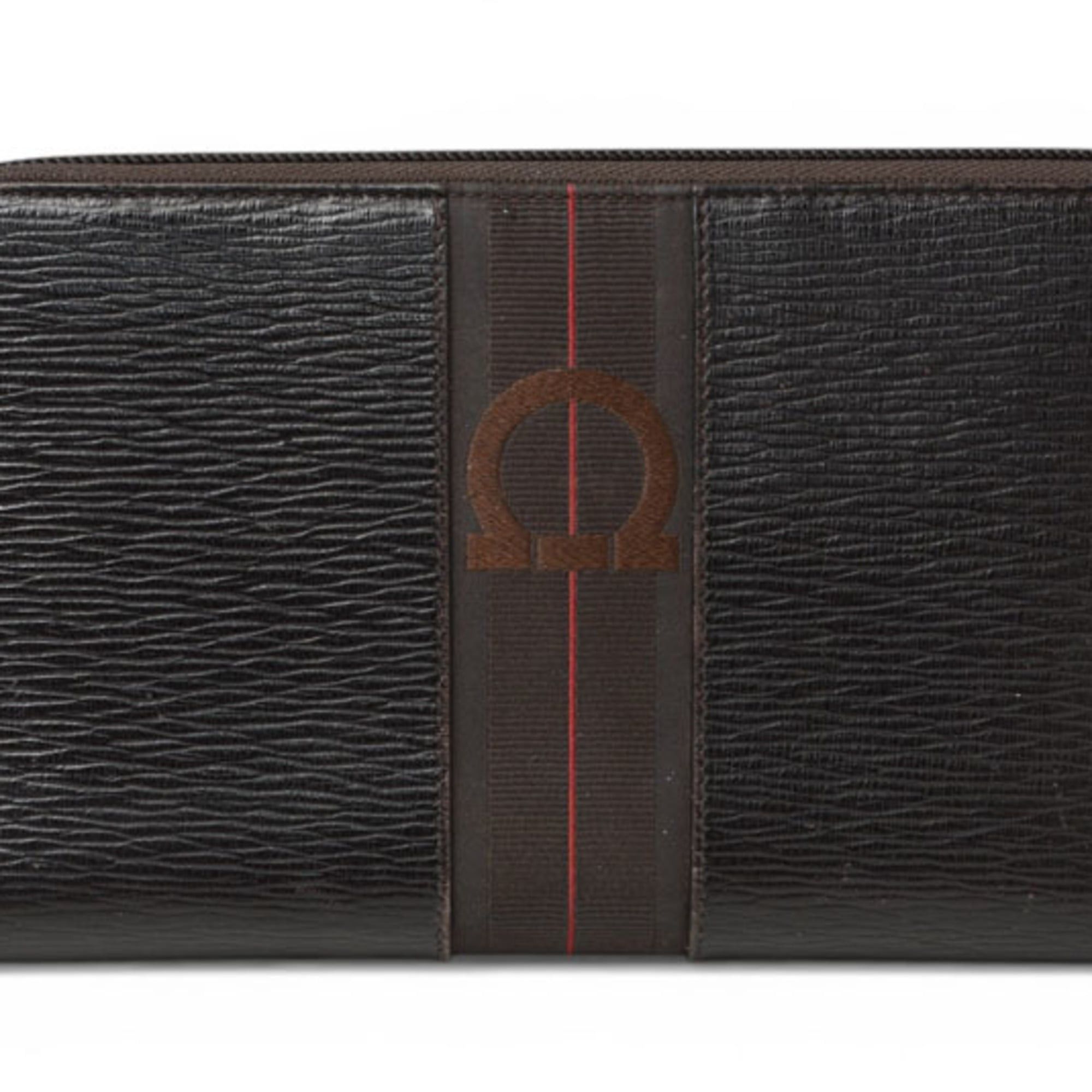 Salvatore Ferragamo Salvatore Ferragamo Long Wallet Multi Gancini Dark Brown 66 9632 01 Size ONE SIZE - 1 Thumbnail