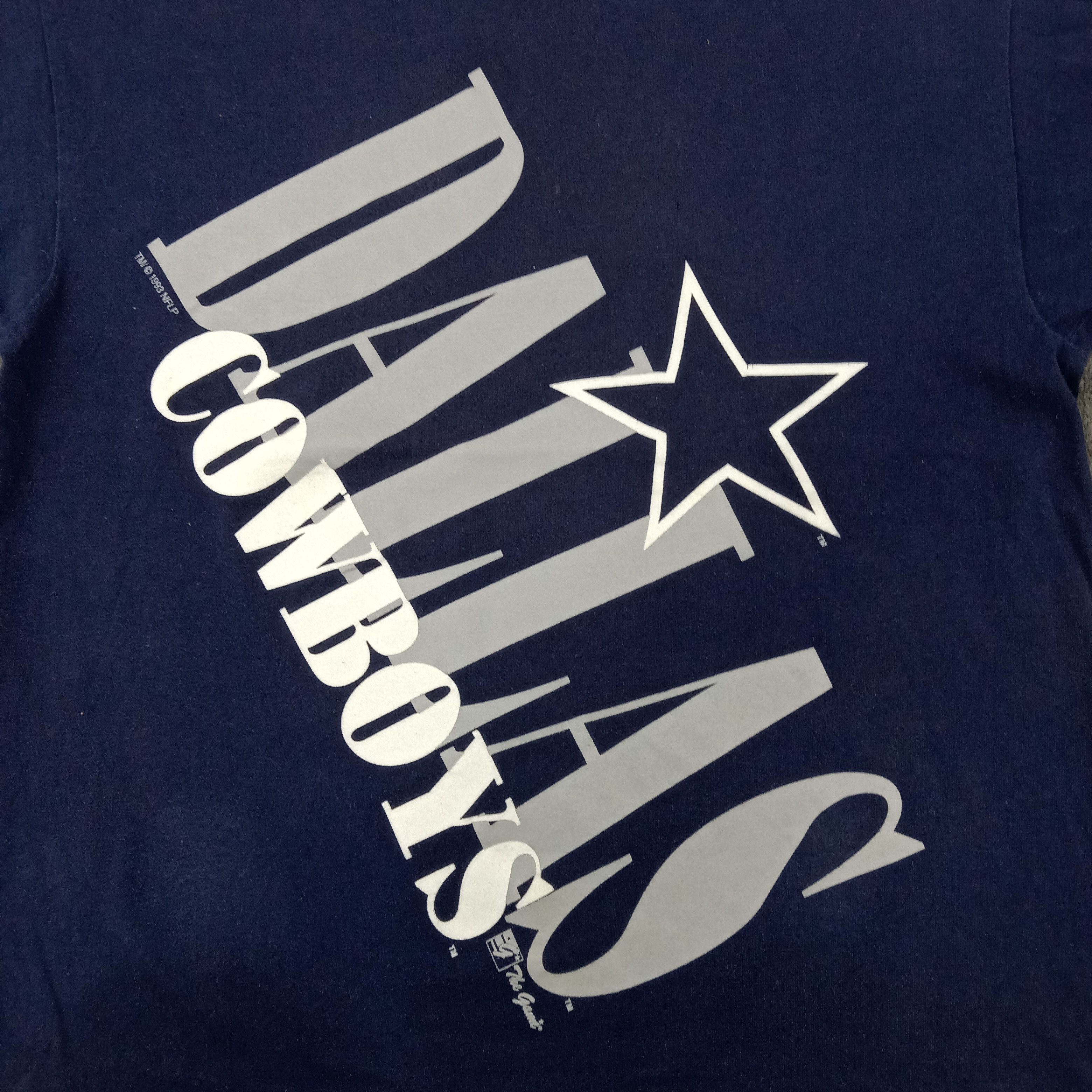 NFL × Vintage Vintage 90's Dallas Cowboys American Football Team Tshirt Size US XL / EU 56 / 4 - 2 Thumbnail