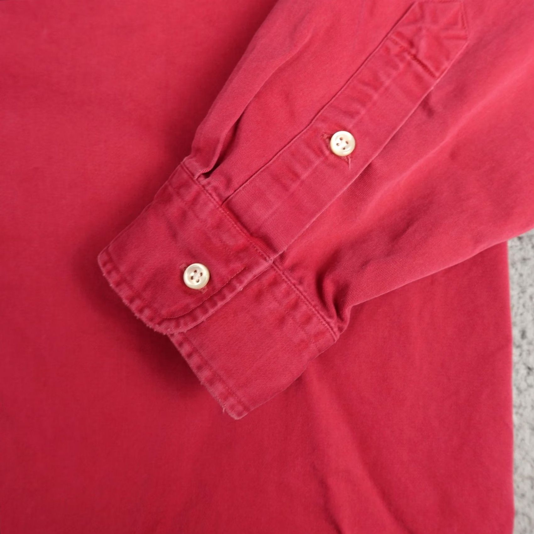 Polo Ralph Lauren VINTAGE Polo Ralph Lauren Shirt Mens XL Red Blake Canvas Button Long Sleeve 90s Size US XL / EU 56 / 4 - 6 Thumbnail