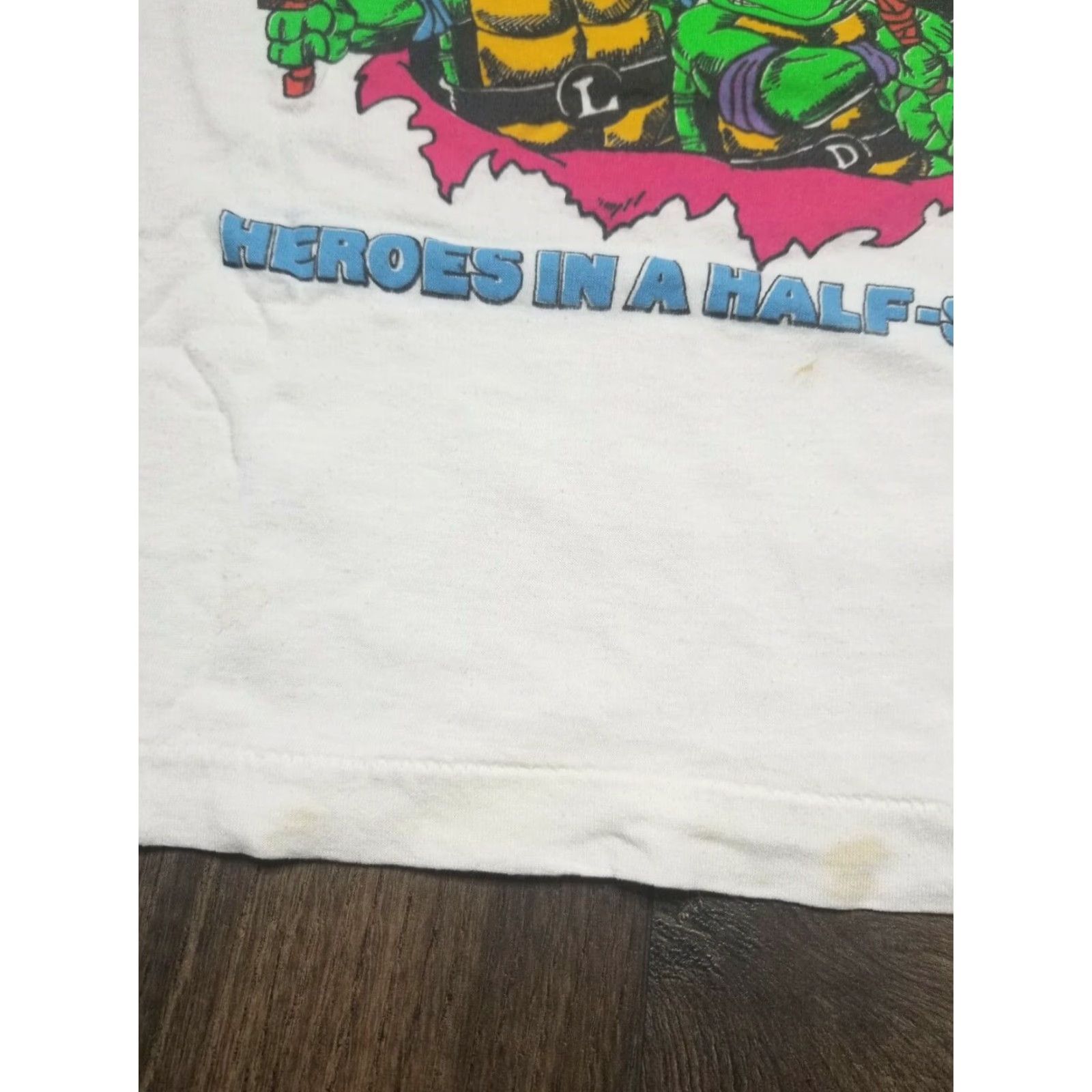 Vintage VINTAGE Teenage Mutant Ninja Turtles TMNT Single Stitch T-Shirt White S Mens 90s Size US S / EU 44-46 / 1 - 7 Thumbnail
