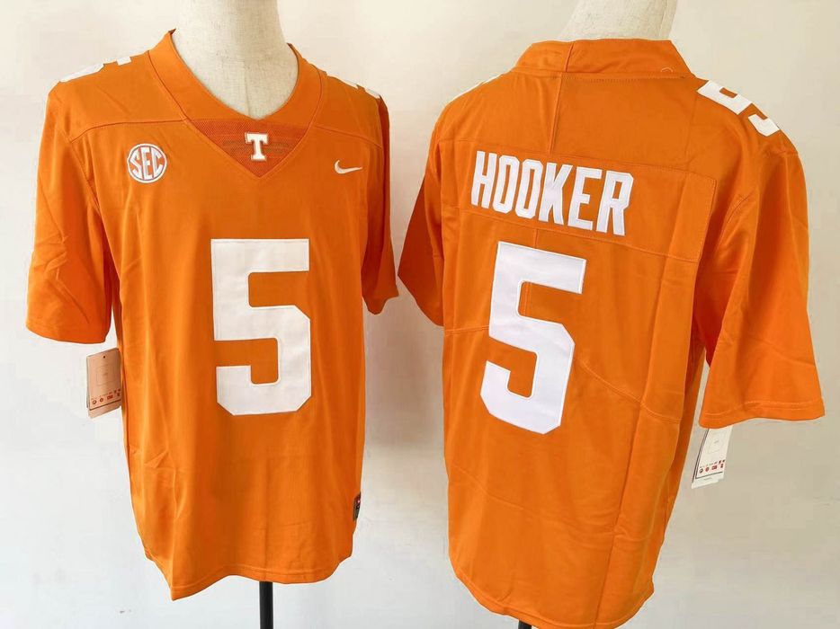 Custom Men Hendon Hooker Tennessee Volunteers 5 Jersey Orange 