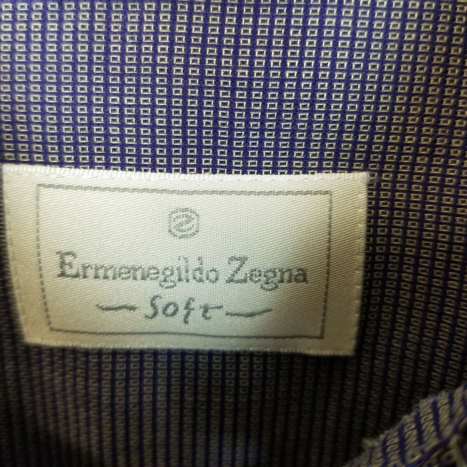 Ermenegildo Zegna Ermenegildo Zegna Soft Men Geometric Dress Shirt 37 Designer Size US S / EU 44-46 / 1 - 5 Thumbnail