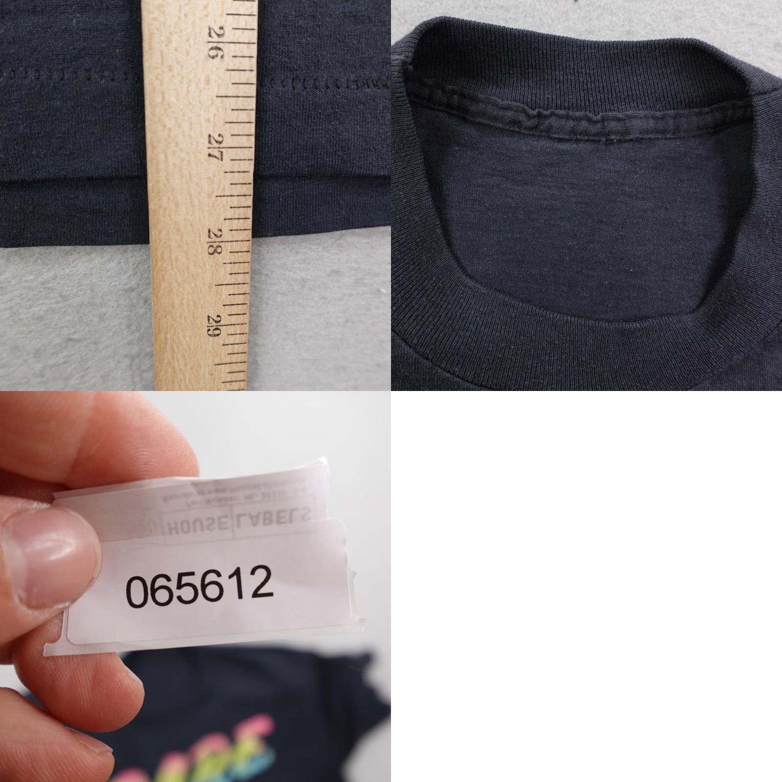 Hanes VINTAGE DARE Shirt Men Large Cotton Short Sleeve Crew Black 90s Logo Graphic Tee Boys? Size US M / EU 48-50 / 2 - 8 Thumbnail