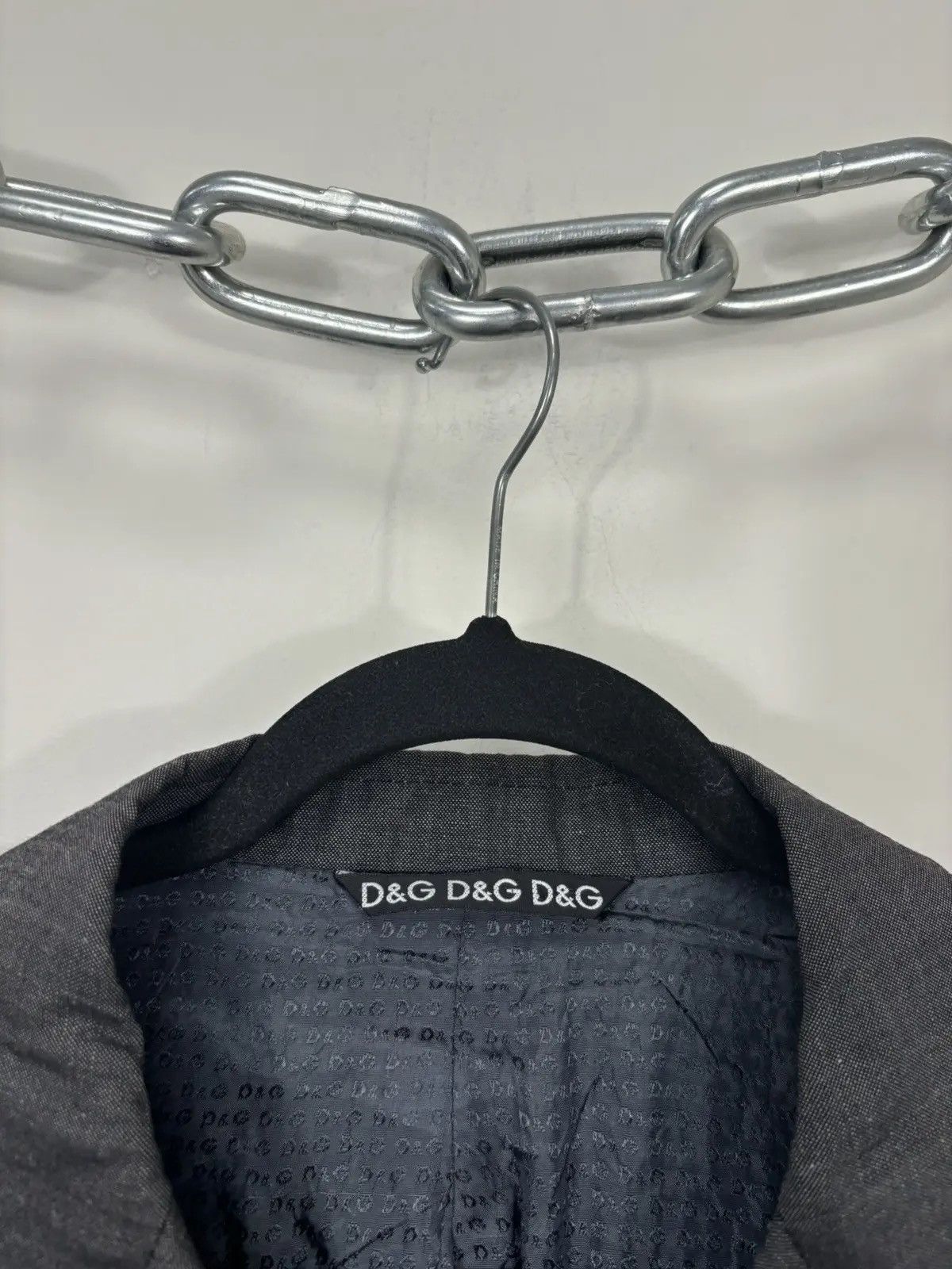Dolce & Gabbana × Vintage Vintage Dolce & Gabanna Men's Rare Linen Wool Blazer Jacket Size 44R - 8 Thumbnail