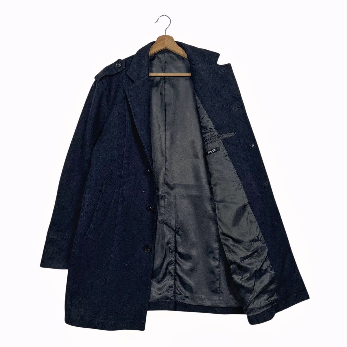 Michel Klein Michel Klein Black Wool Coat Size US M / EU 48-50 / 2 - 9 Thumbnail