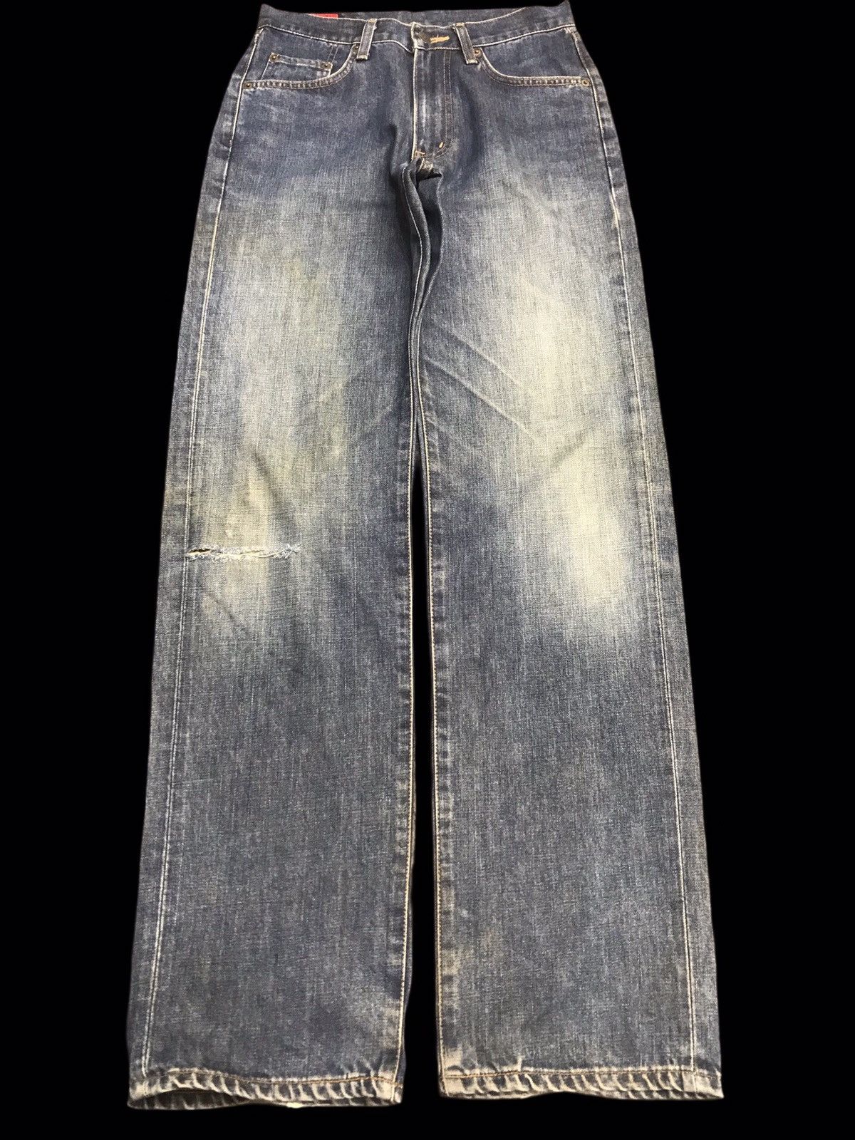 Edwin 💥90s Style💥Vintage EDWIN 503z Mudwash Distressed Denim F46 Size US 28 / EU 44 - 1 Thumbnail