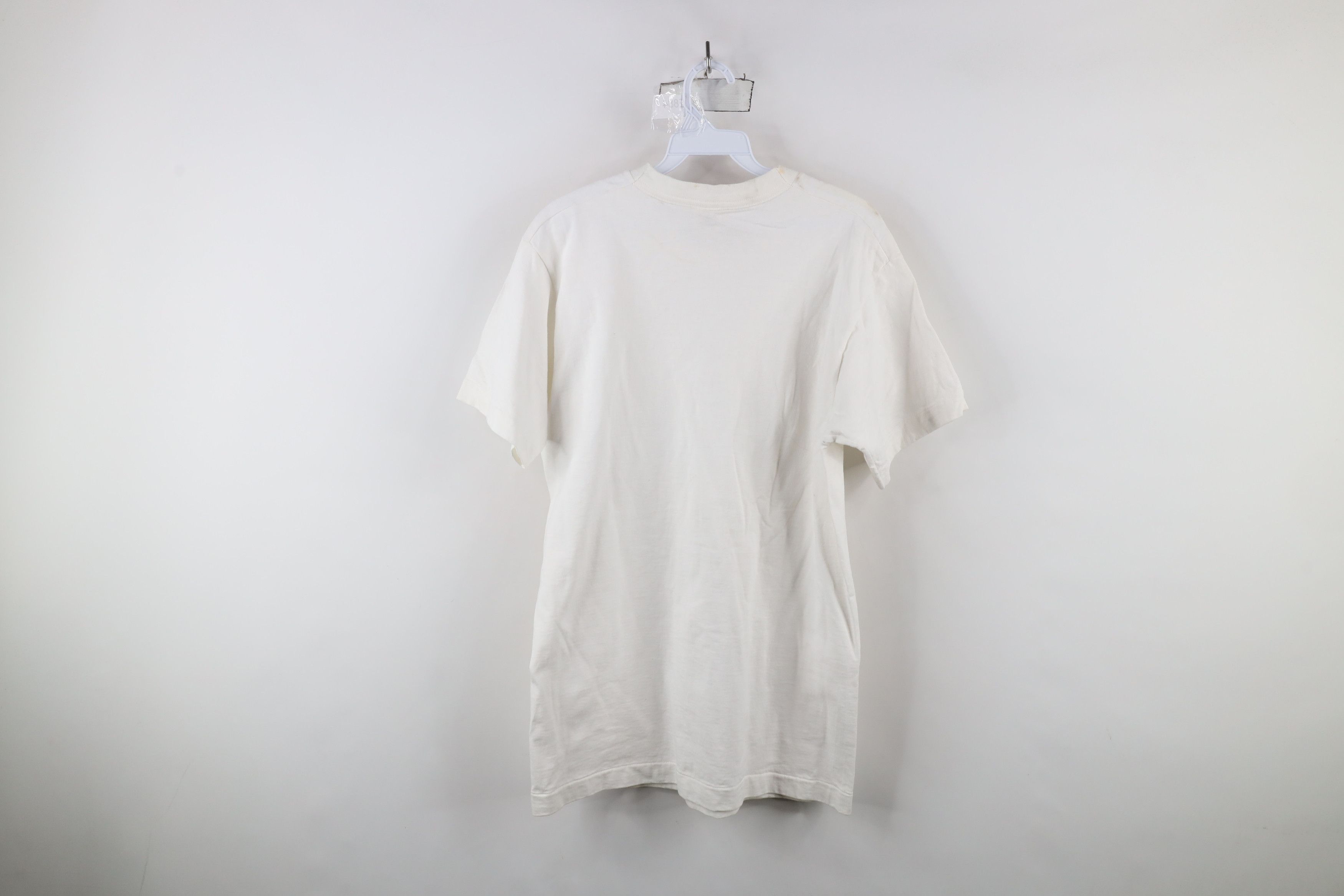 Vintage Vintage 90s Streetwear Cotton Short Sleeve T-Shit White USA Size US M / EU 48-50 / 2 - 9 Thumbnail