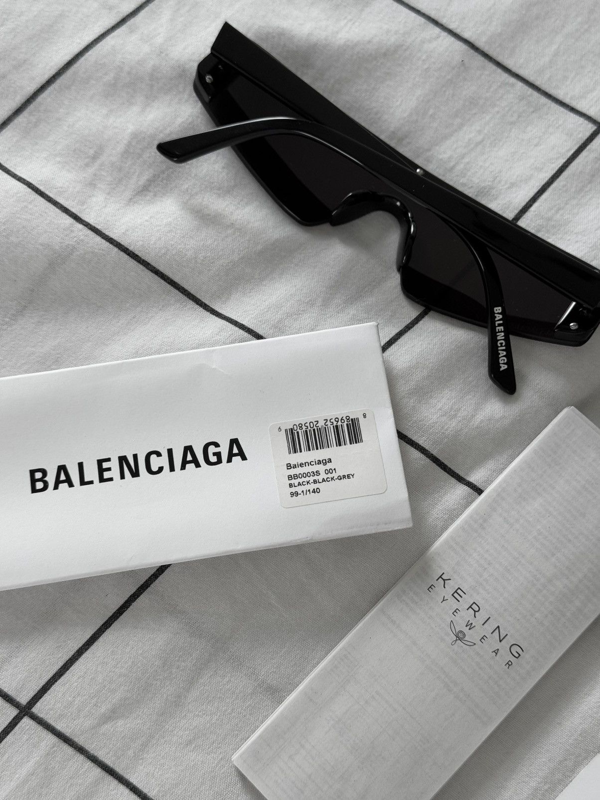 Balenciaga Balenciaga Skiny Ski Sunglasses BB0003S-001 Size ONE SIZE - 17 Thumbnail