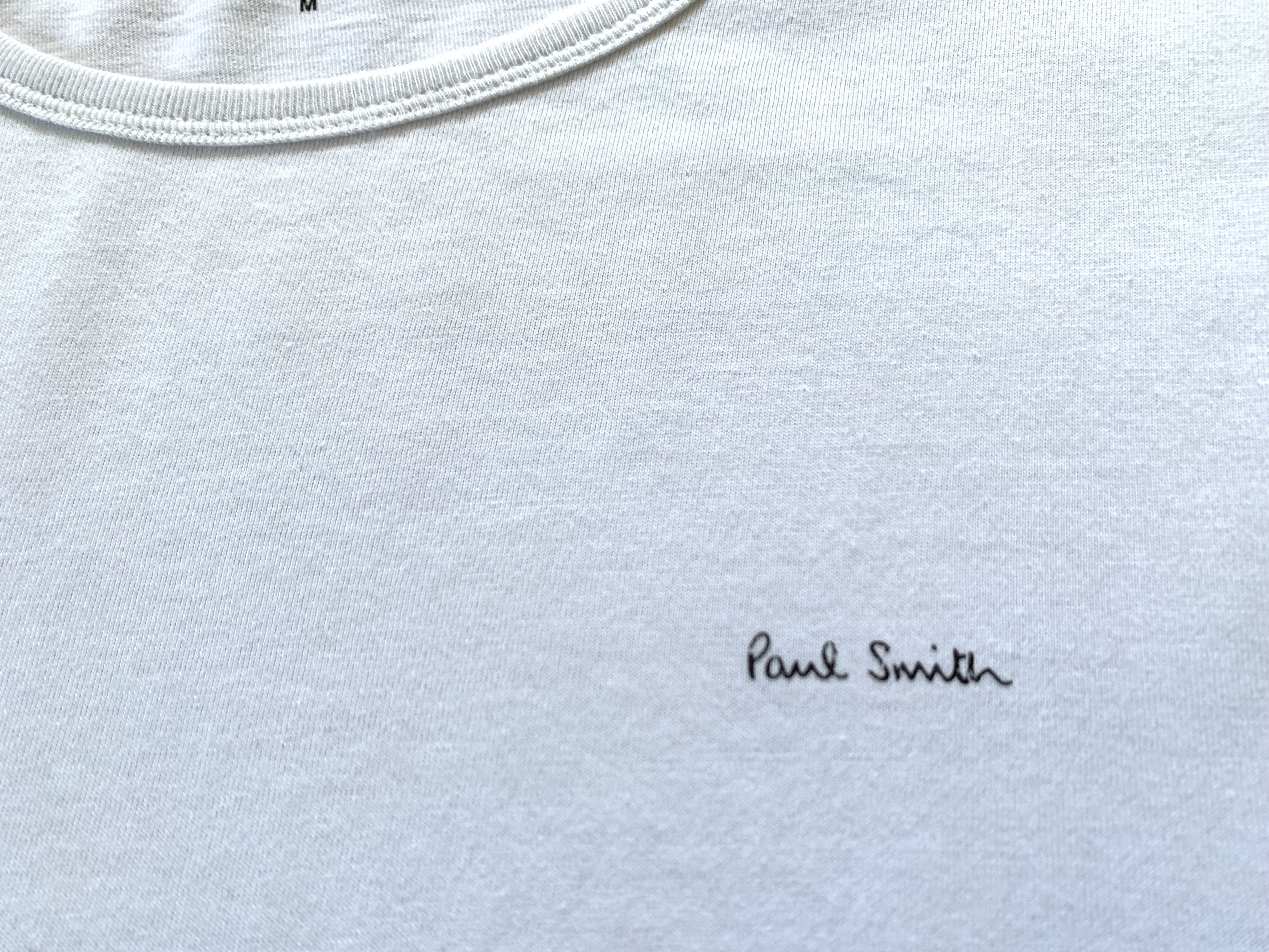 Designer × Paul Smith Paul Smith White Cotton Basic T Shirt Size US M / EU 48-50 / 2 - 5 Thumbnail