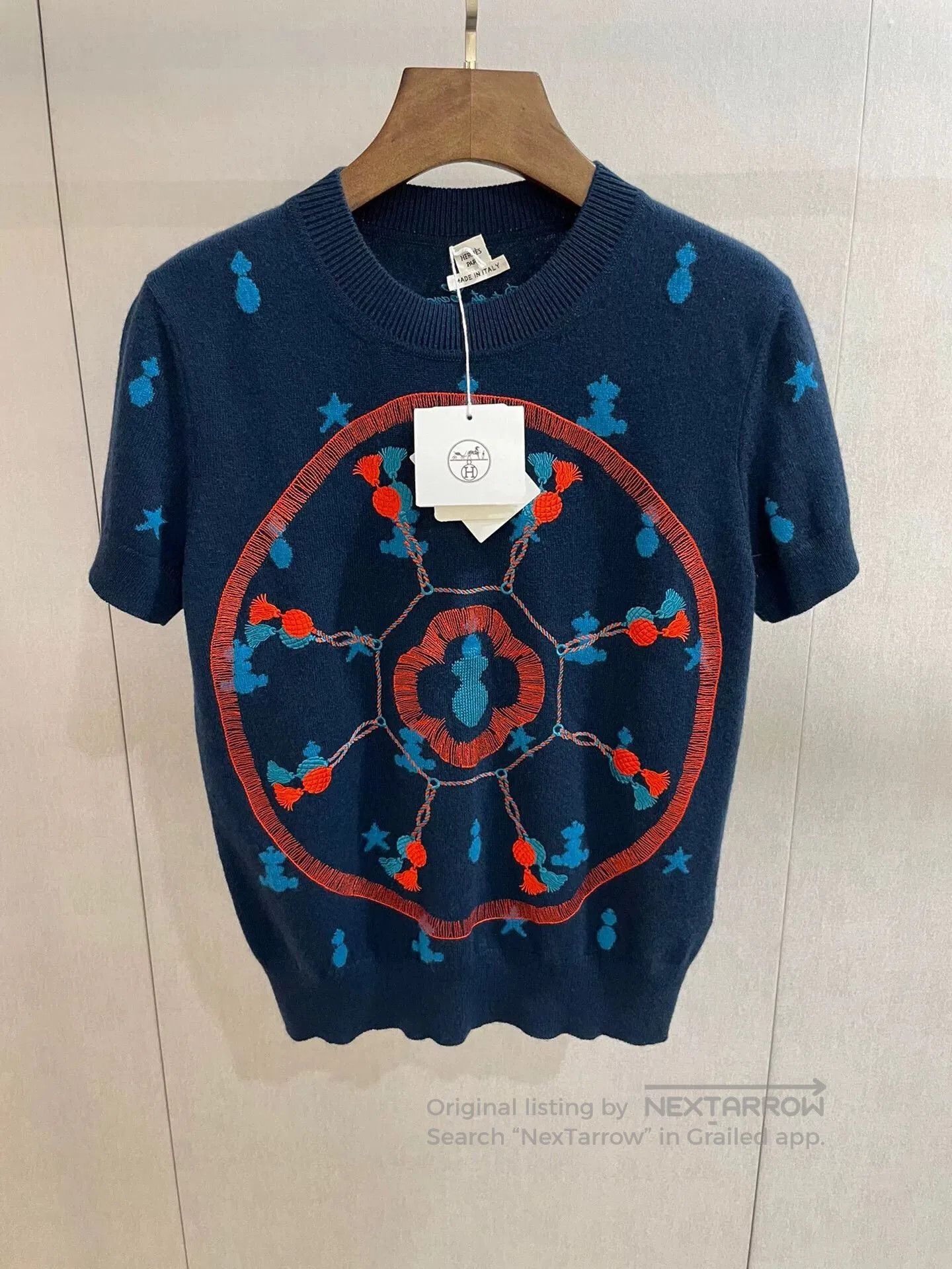 Hermes embroidered cashmere sweater by hermes. Size US S / EU 44-46 / 1 - 1 Thumbnail