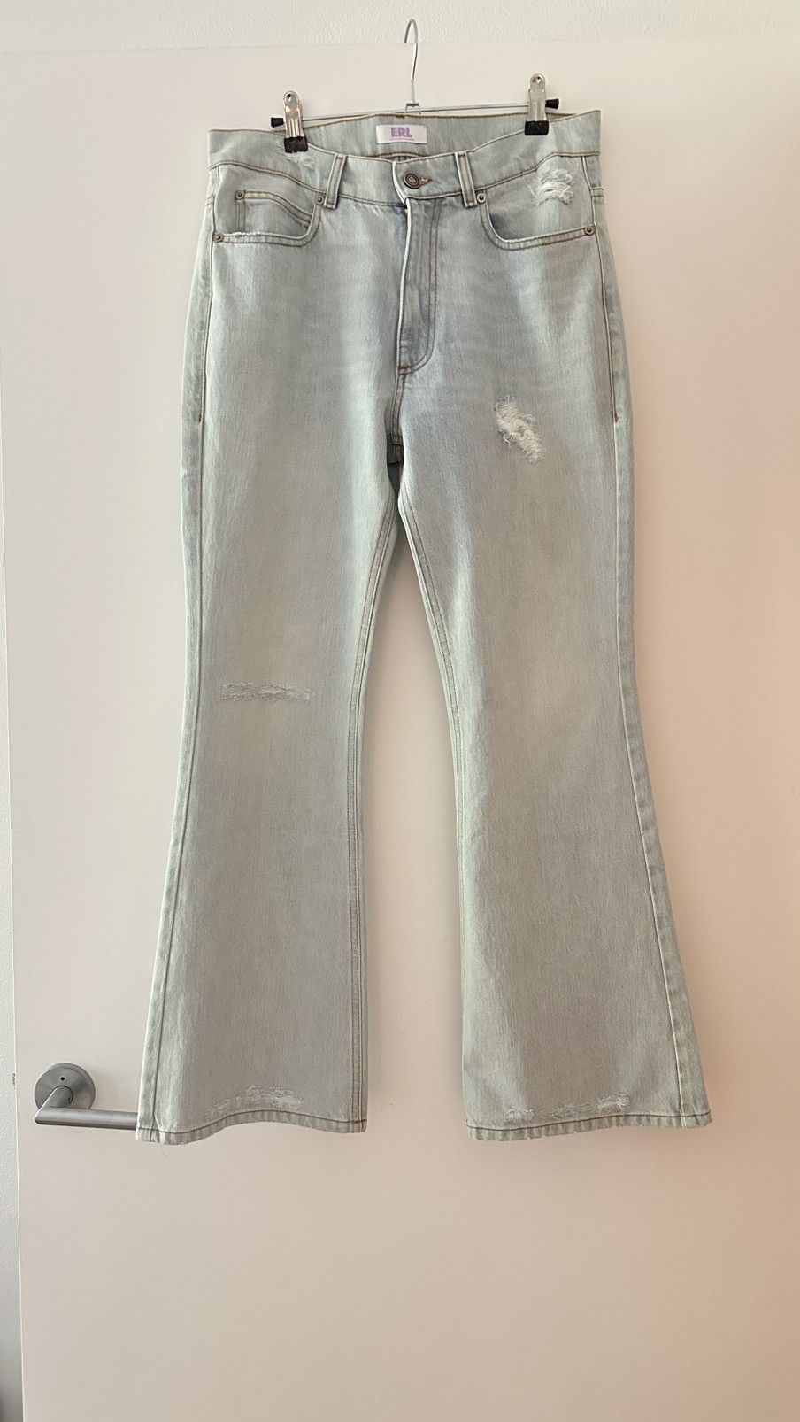 ERL ERL Distressed Denim Flare Jeans Size M Size US 30 / EU 46 - 1 Thumbnail