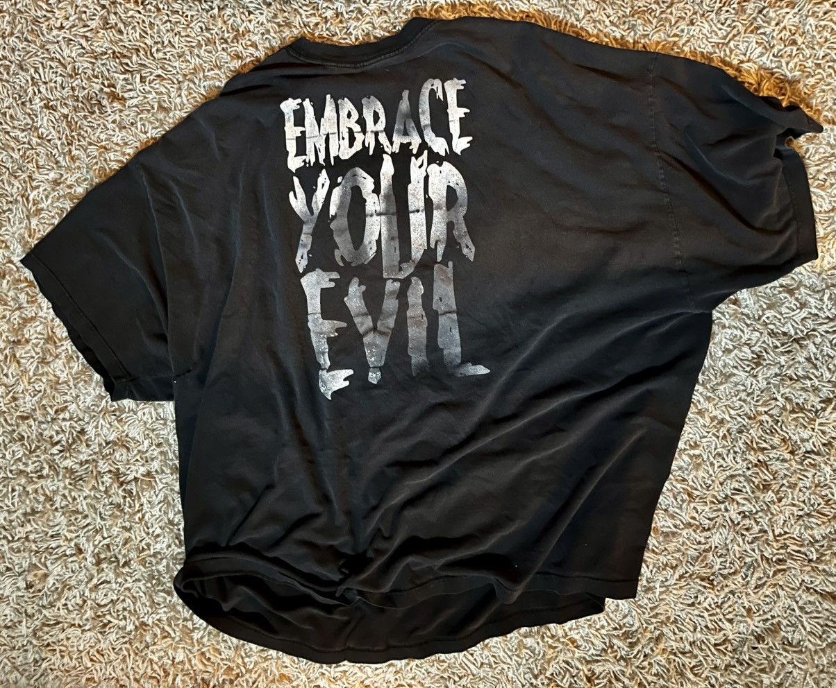 WWF Vintage WWE “BE AFRAID” / “EMBRACE YOUR EVIL” Tee Size 5XL Size US XXL / EU 58 / 5 - 2 Thumbnail