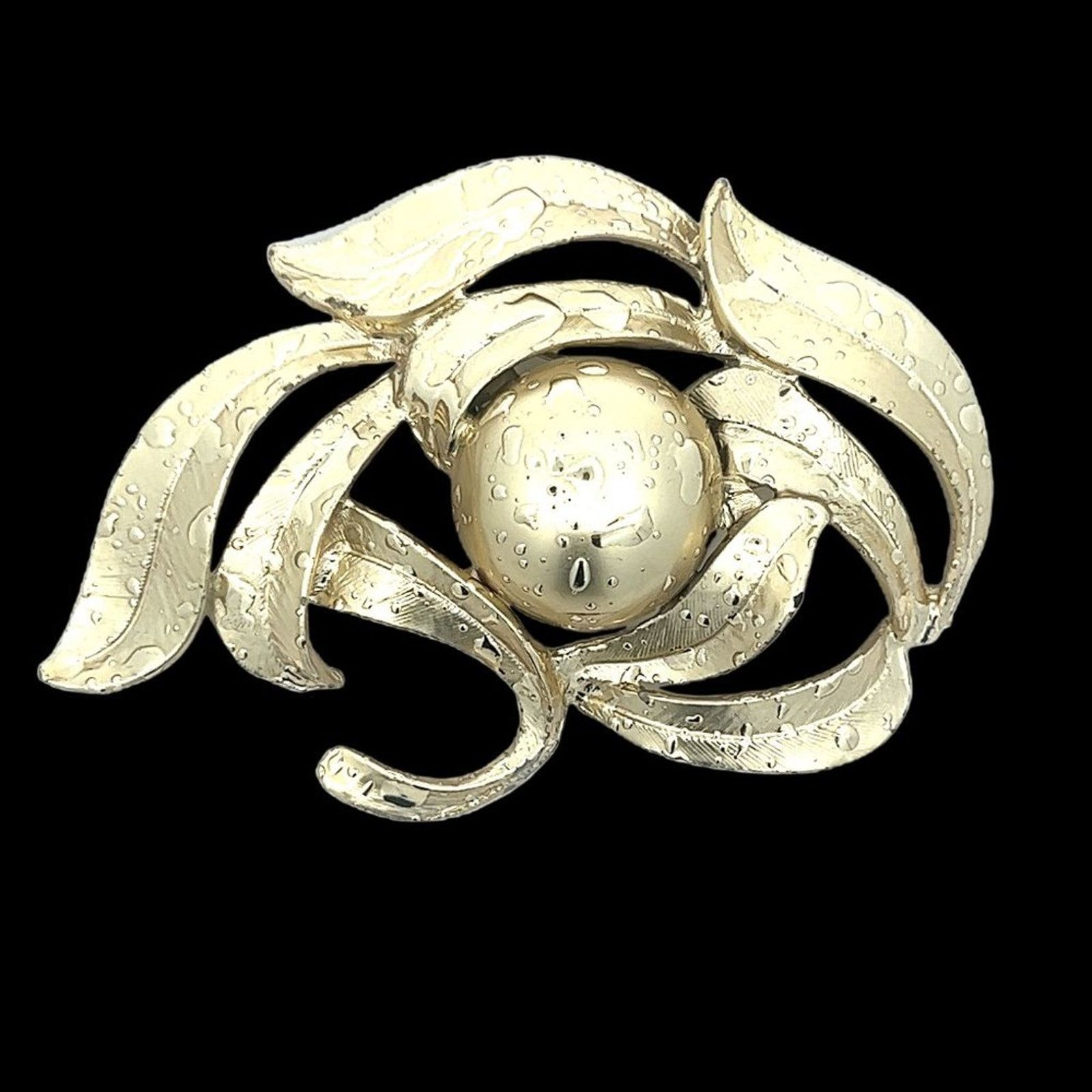 & Other Stories Vintage Large Wet Leaves Silver Tone Brooch Pin Size ONE SIZE - 1 Thumbnail