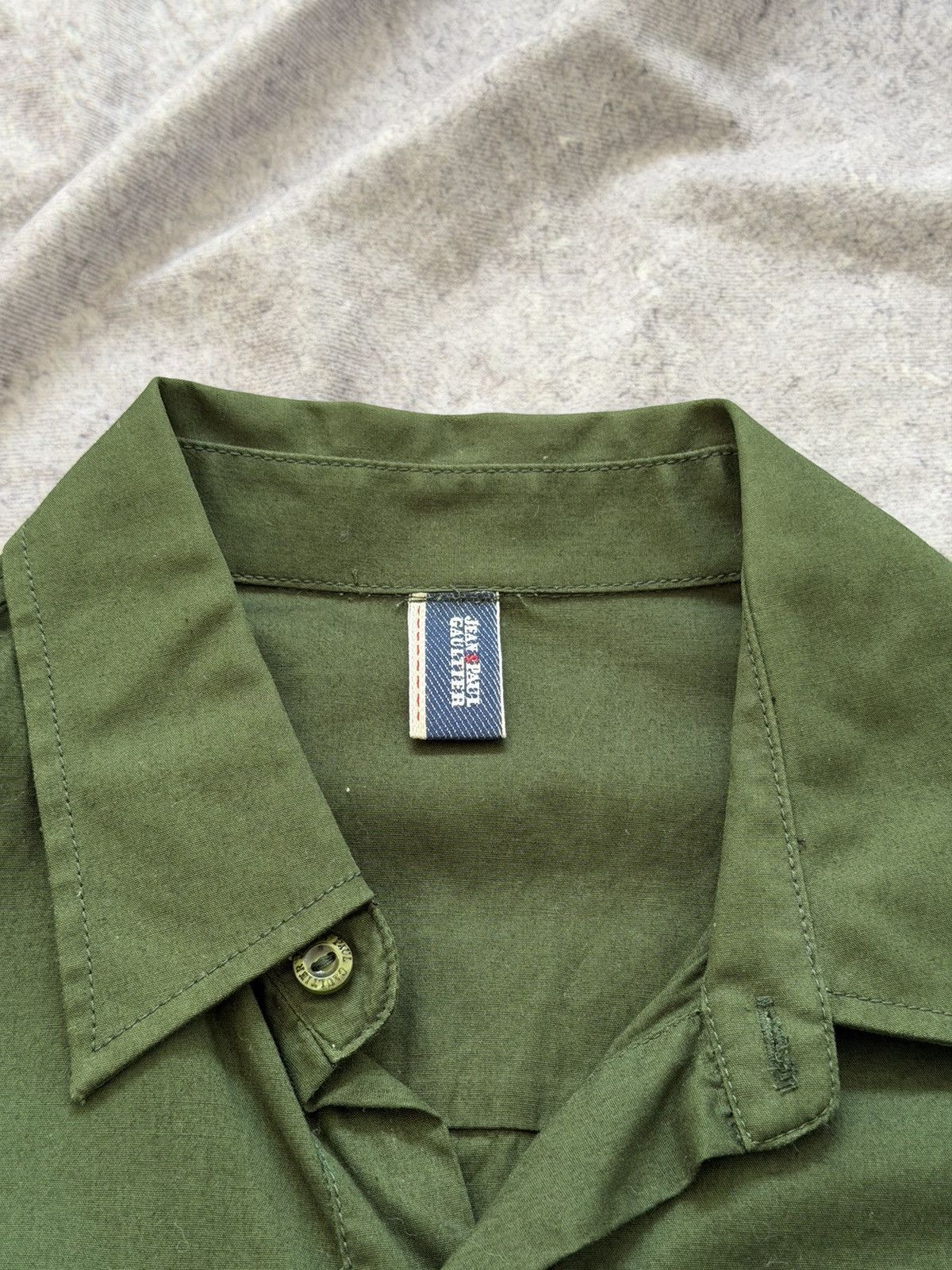 Jean Paul Gaultier 00S Jean Paul Gaultier Green Military Style Shirt Jacket Size US M / EU 48-50 / 2 - 8 Thumbnail
