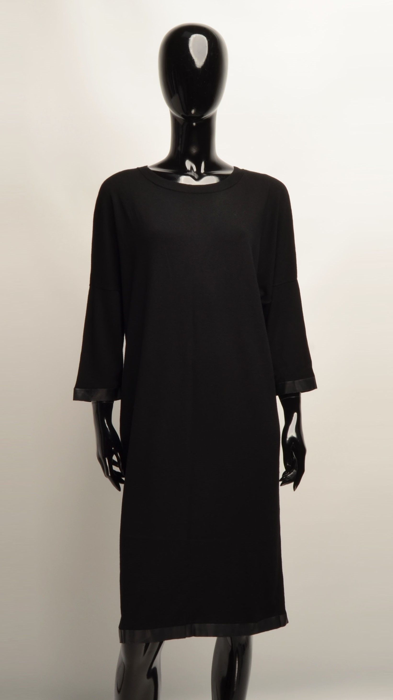 ワンピース MAX MARA NAVY BLUE STRETCH VISCOSE BLEND SHEERE DRESS Weekend Max Mara Navy Blue Stretch Viscose Blend Sheere