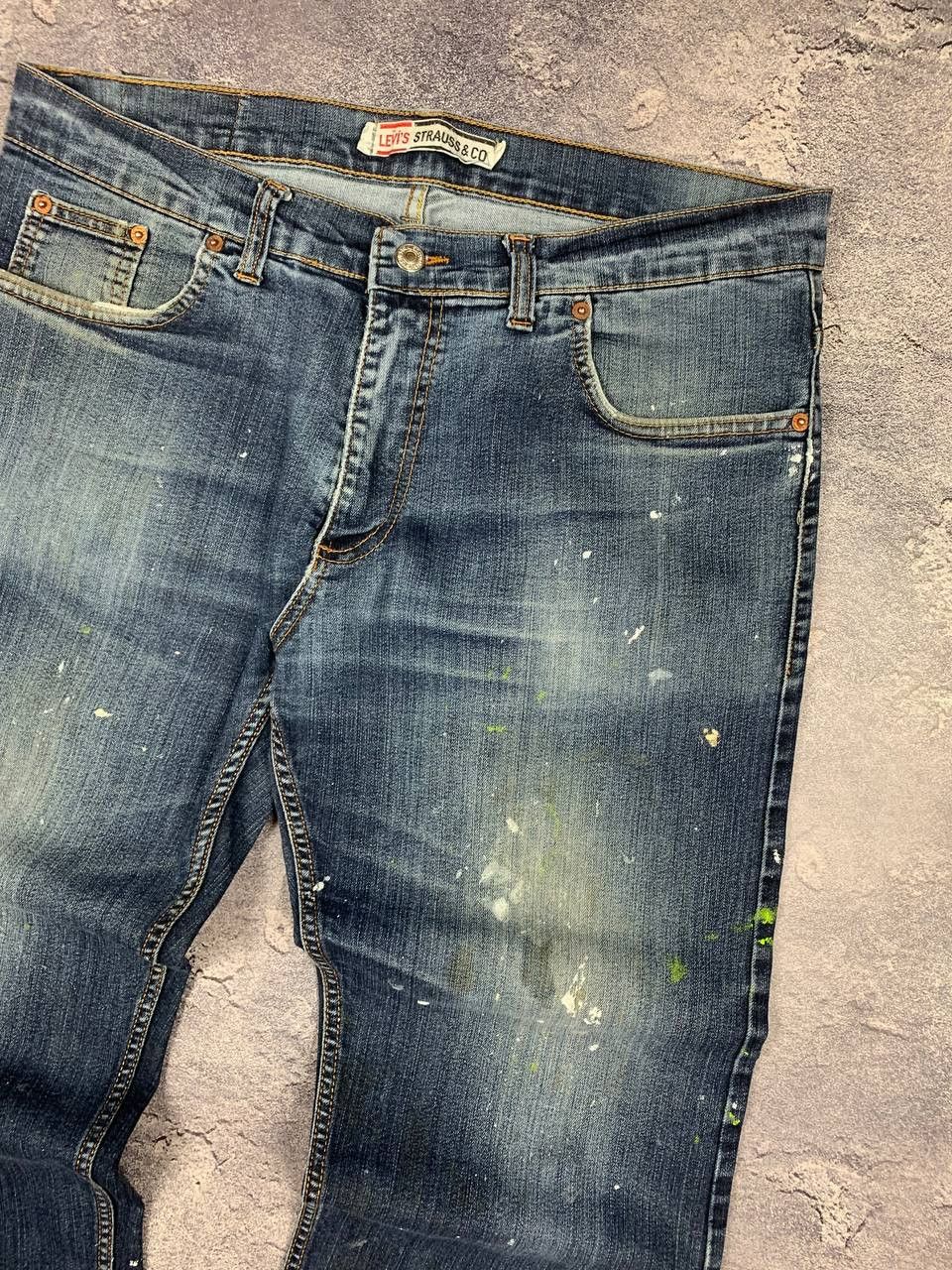 Levi's Levi’s Vintage Paint Jeans W35 L32 (Fits L27) Blue Size US 32 / EU 48 - 3 Thumbnail
