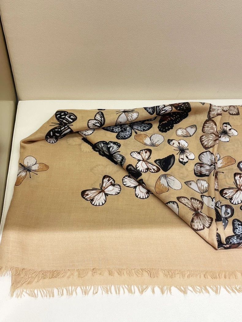 Loewe LOEWE Butterfly pattern scarf Size ONE SIZE - 2 Thumbnail