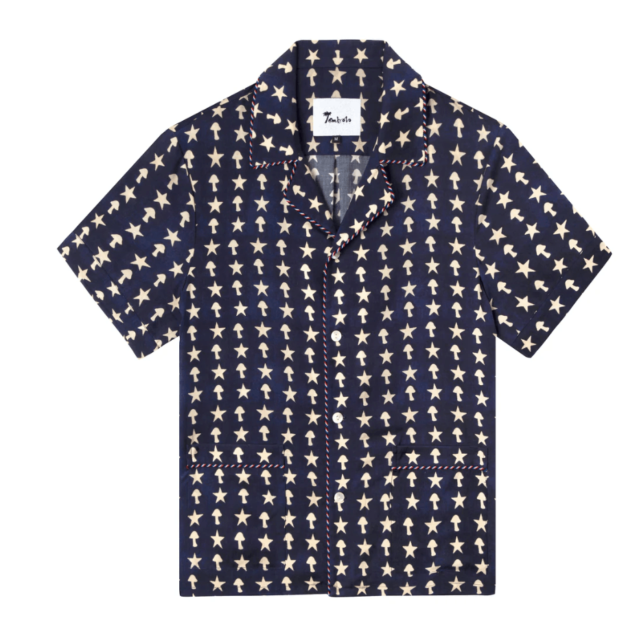 Tombolo 'Oh Shitake' Short-Sleeve Button Down Size US S / EU 44-46 / 1 - 1 Thumbnail