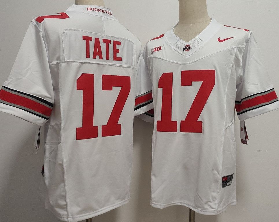 Other Ohio State Buckeyes 17 Carnell Tate White Jersey Size US M / EU 48-50 / 2 - 1 Thumbnail