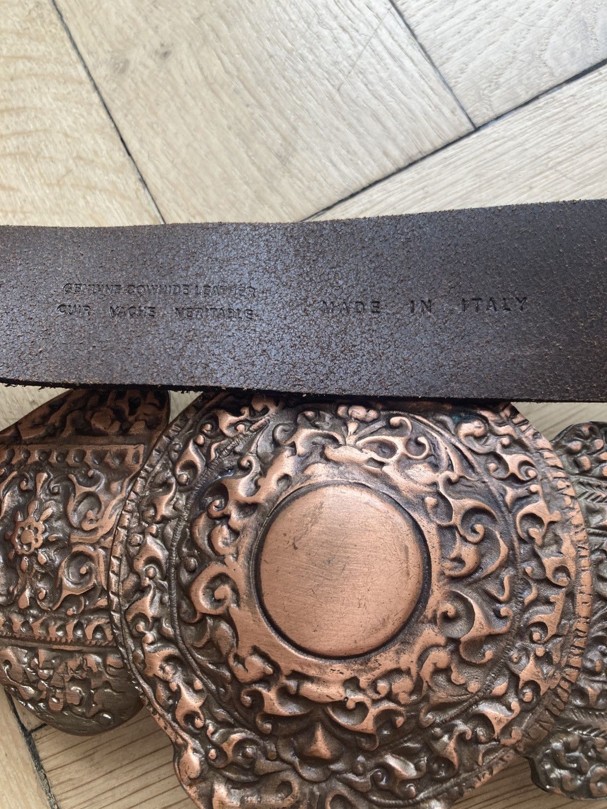 Hugo HUGO by HUGO BOSS runway suede boho belt with big buckle Size ONE SIZE - 5 Thumbnail
