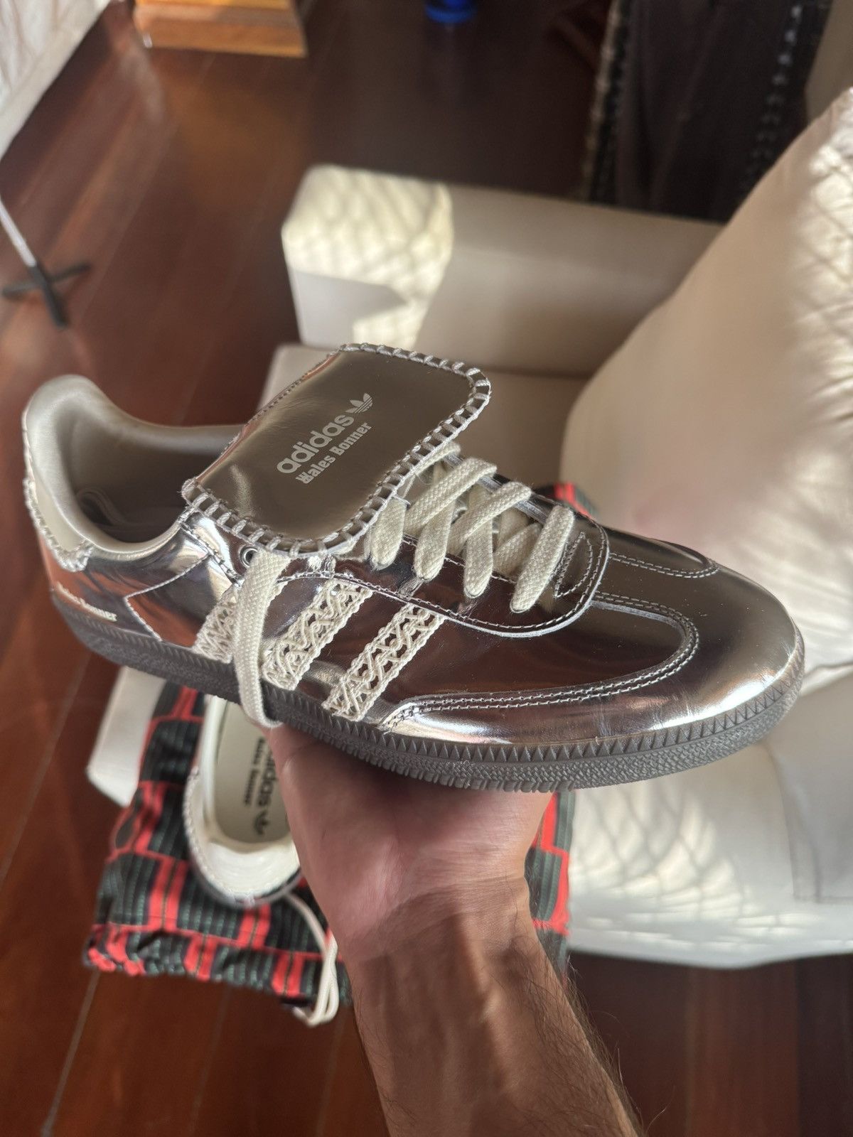 Adidas × Wales Bonner Adidas Wales Bonner Samba Silver Size US 10.5 / EU 43-44 - 20 Thumbnail