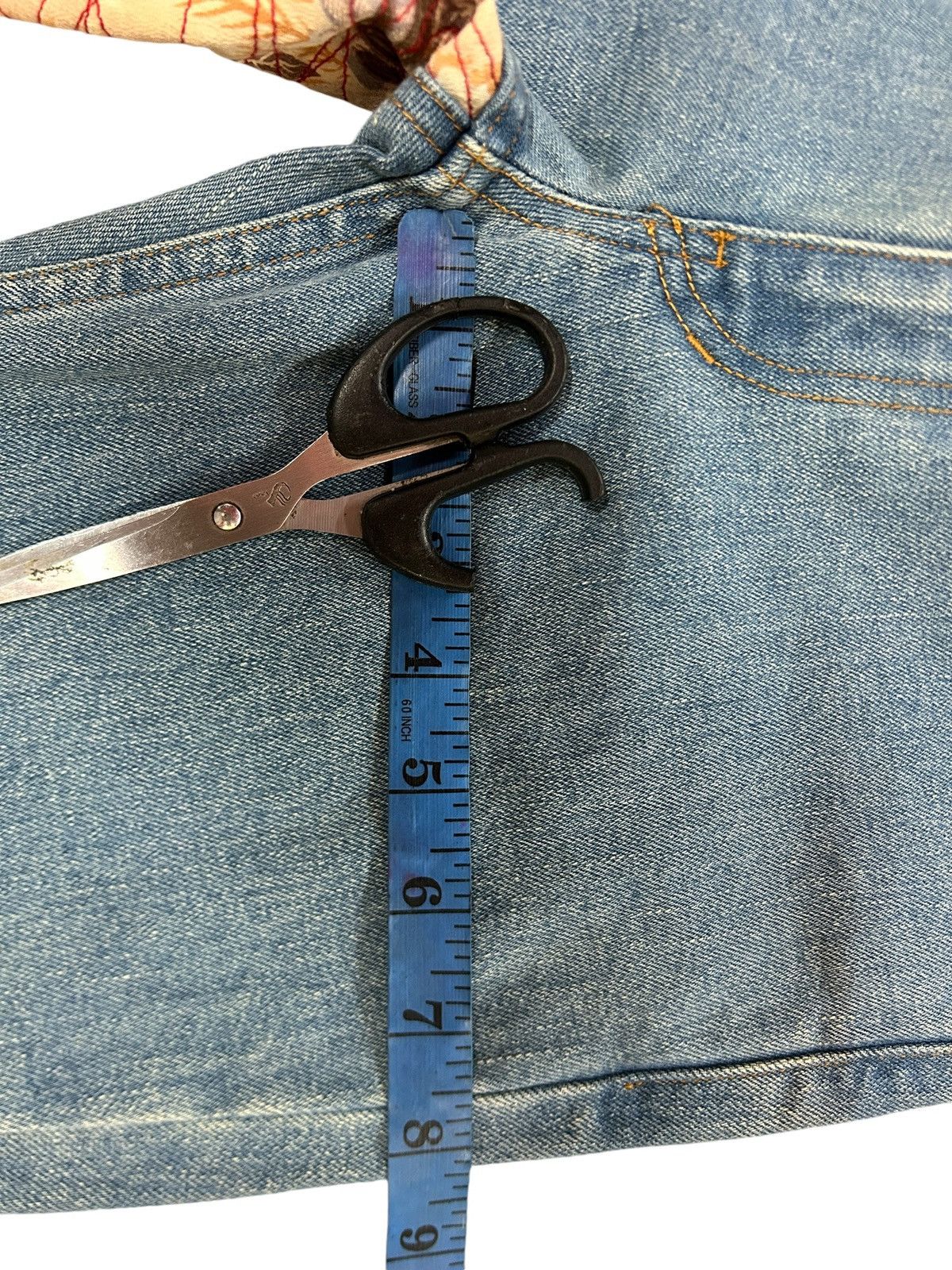 Japanese Brand × Kamakura Vintage Glamdy Japan Embroidery Sukajan Flowers Jeans Size US 28 / EU 44 - 20 Thumbnail