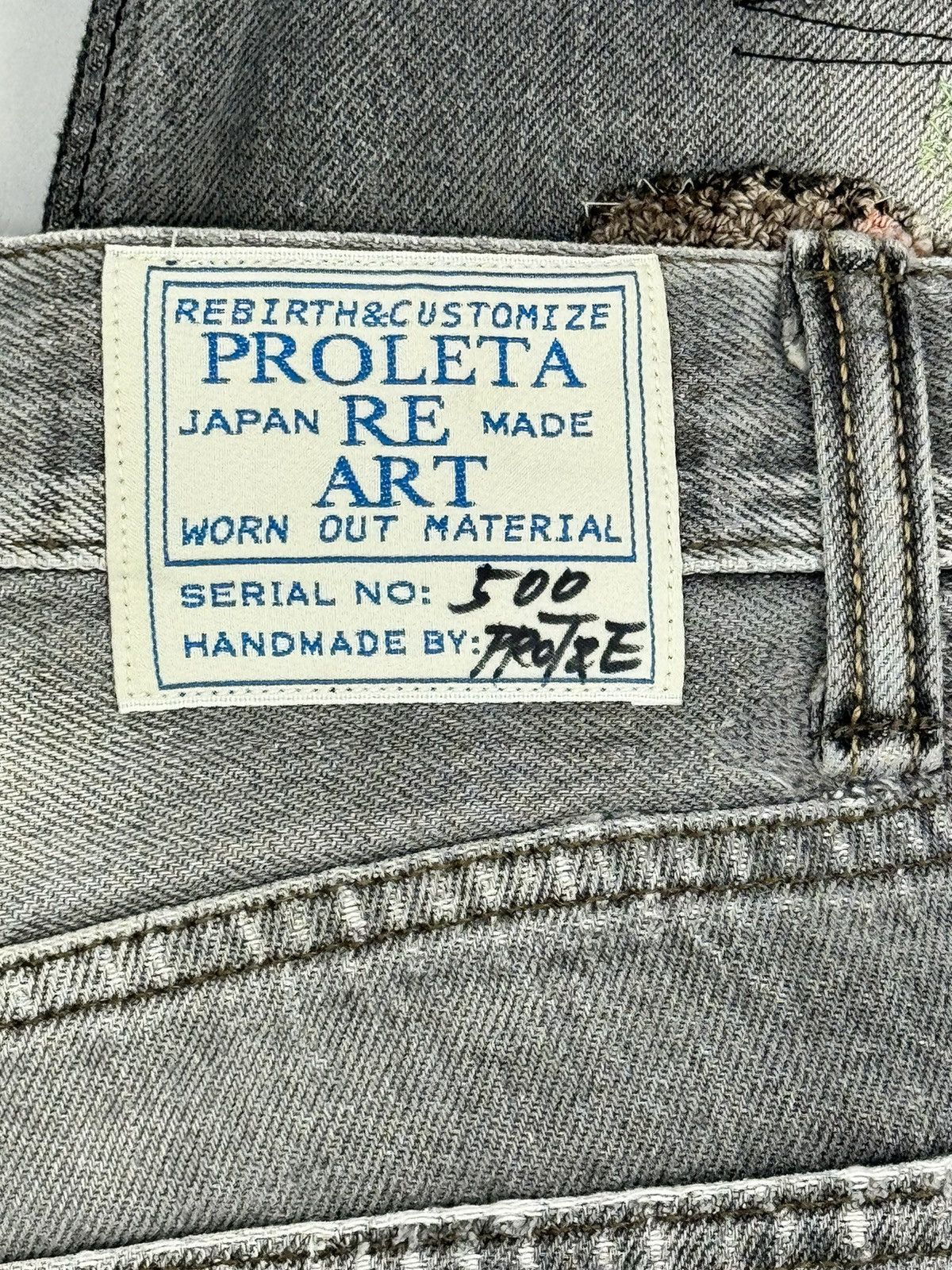 Proleta Re Art X ERI MEME 1/1 HAND MADE GLITCH TOON POKEMON RYDEEN JEANS Size US 32 / EU 48 - 5 Thumbnail