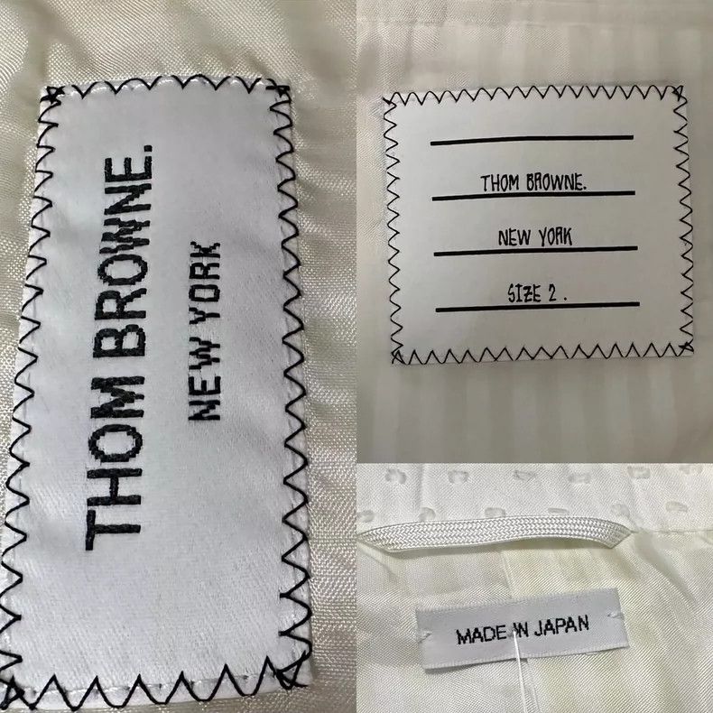Thom Browne Thom Browne size2 Embroidered cotton white dress jacket Size 38S - 5 Thumbnail