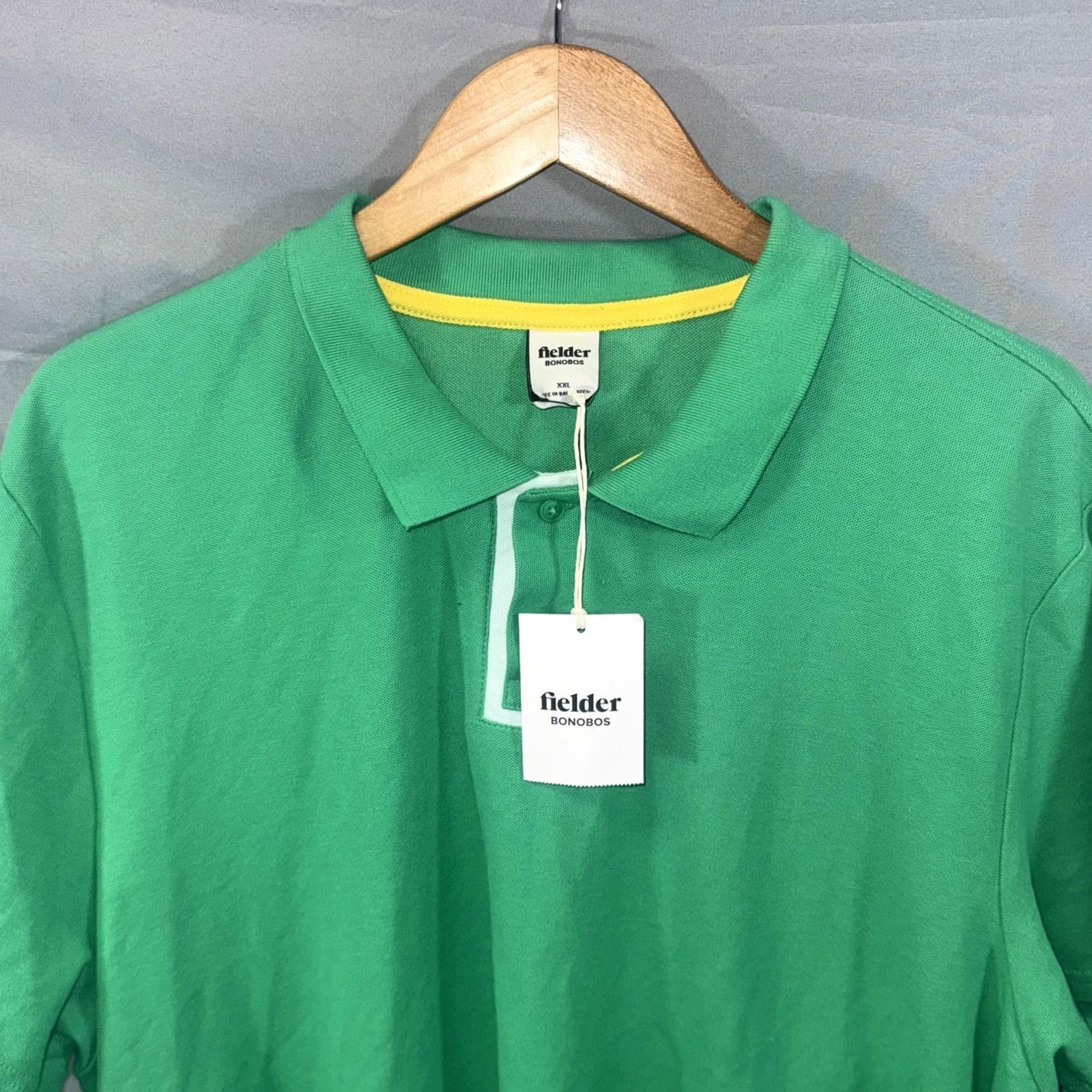 Bonobos Bonobos Fielder Polo Shirt Mens 2XL Green Short Sleeve Pique Casual Golf Size US XXL / EU 58 / 5 - 3 Thumbnail
