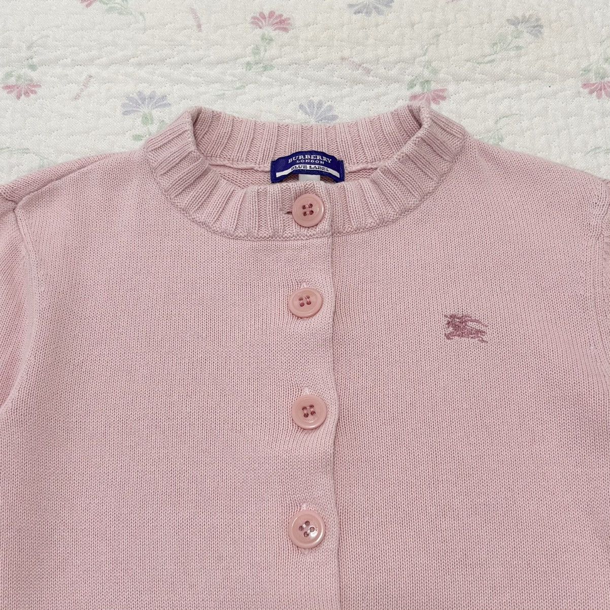 Burberry Burberry Blue Label Pink Cotton Cardigan Size M / US 6-8 / IT 42-44 - 2 Thumbnail
