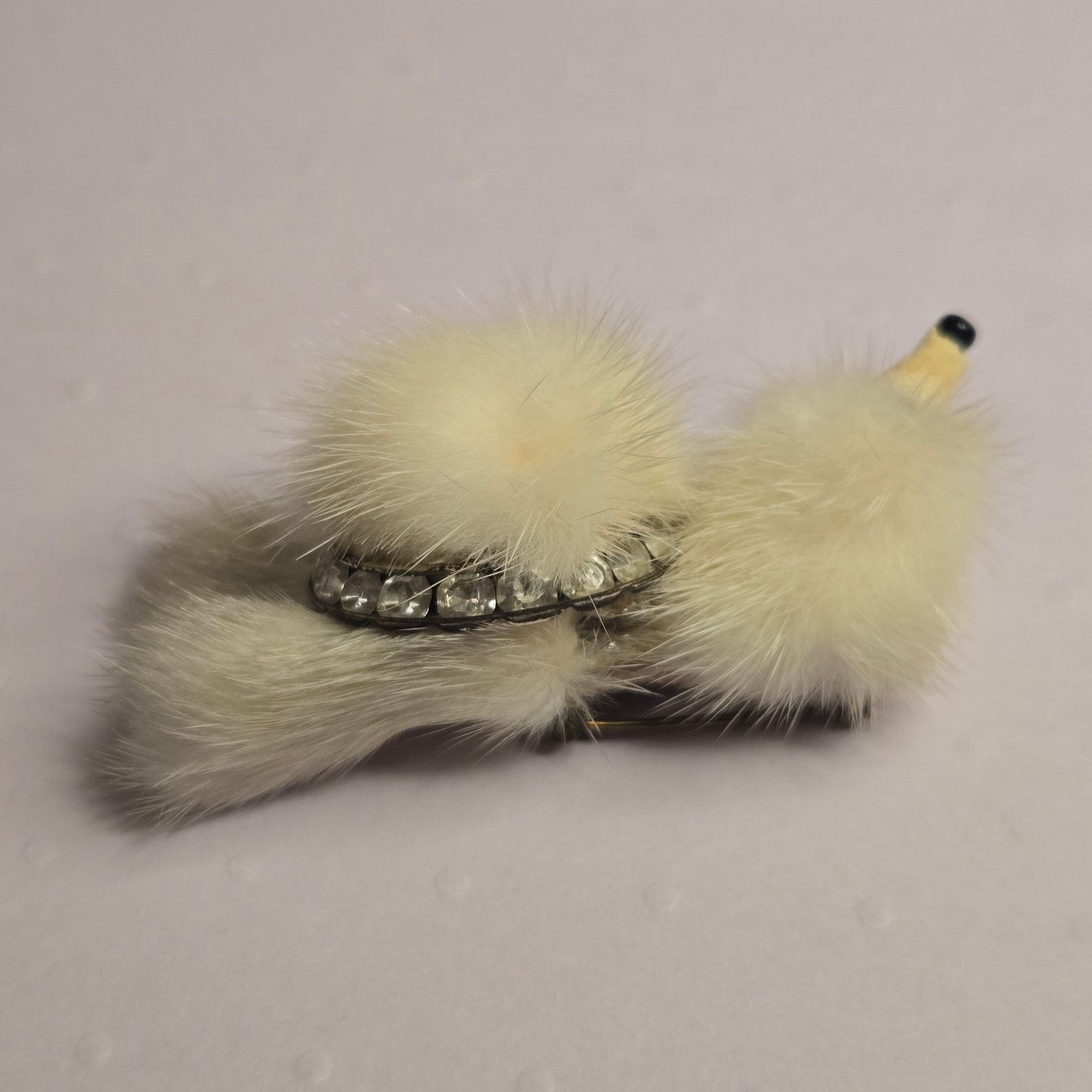 Vintage Vintage 1950s Genuine Mink Fur Poodle Brooch - Kitsch MCM Size ONE SIZE - 14 Thumbnail