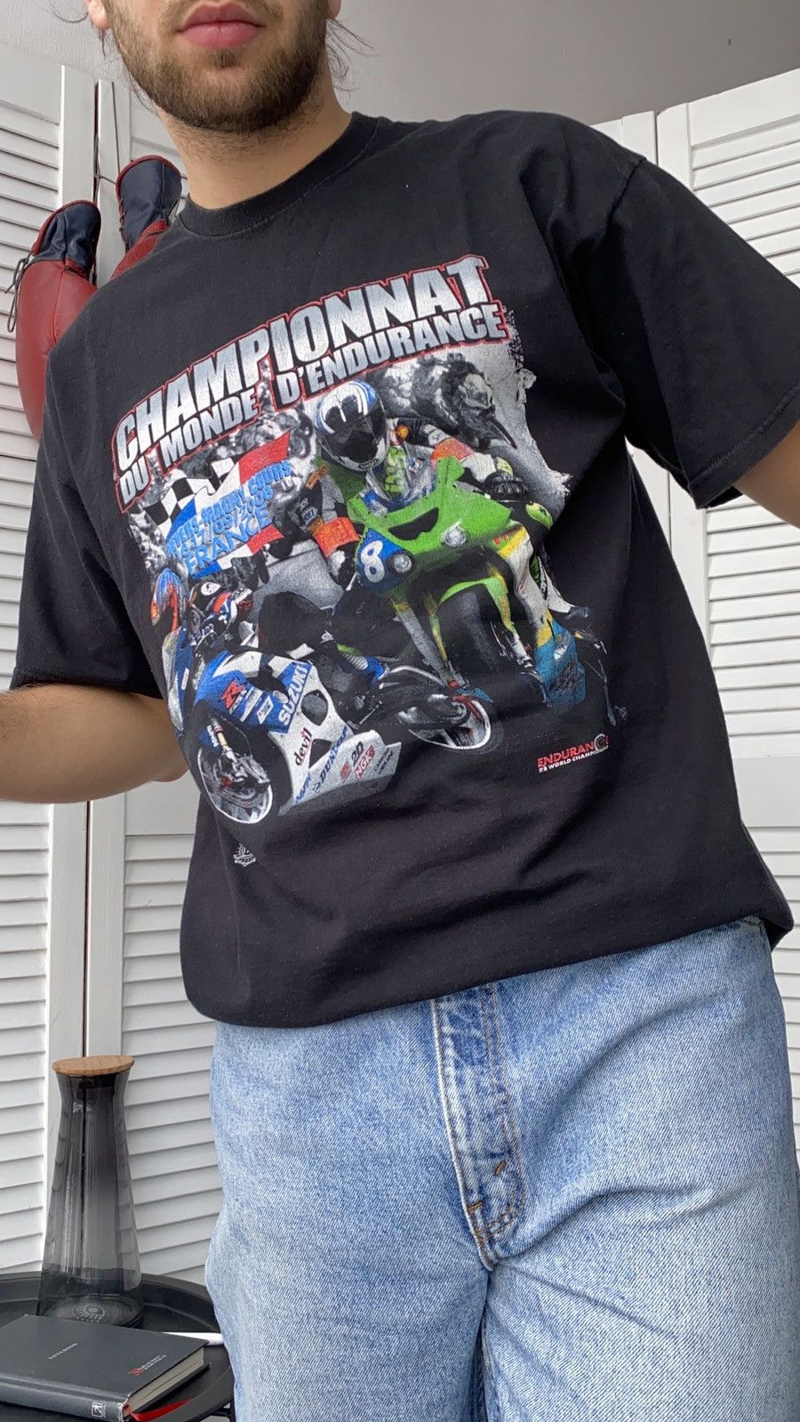 Vintage Vintage 00s Suzuki Moto Racing Y2K Tee Shirt Size US L / EU 52-54 / 3 - 1 Thumbnail
