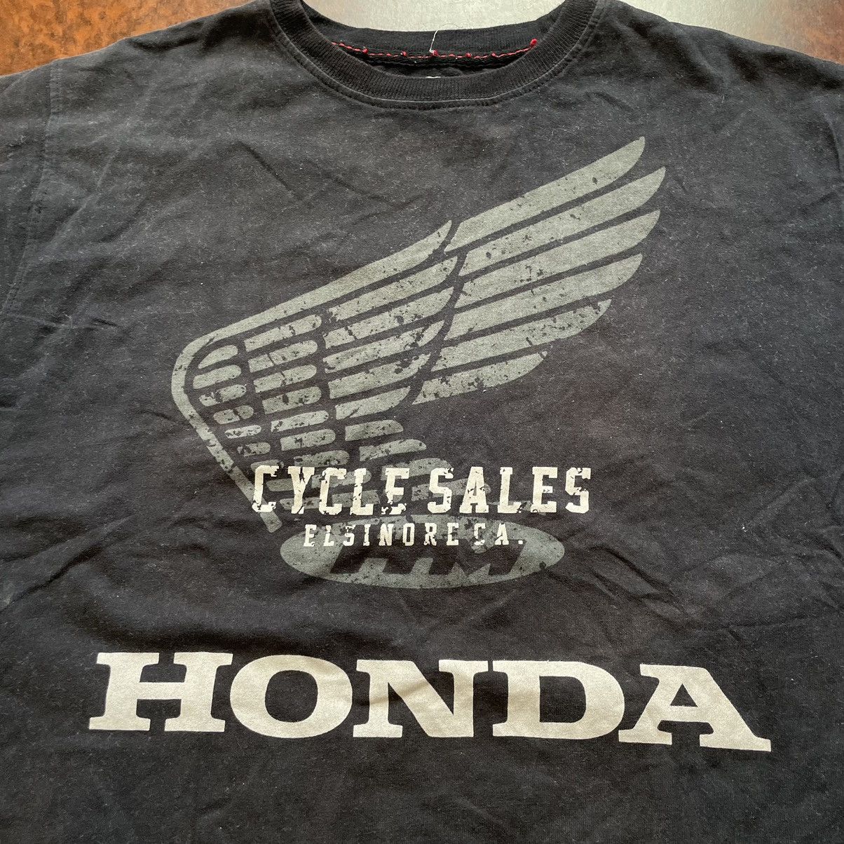 Honda × Vintage 90s BOXY LOGO SWOOSH HONDA BAGGY TEE SHIRT MOTO JAPAN Size US M / EU 48-50 / 2 - 2 Thumbnail