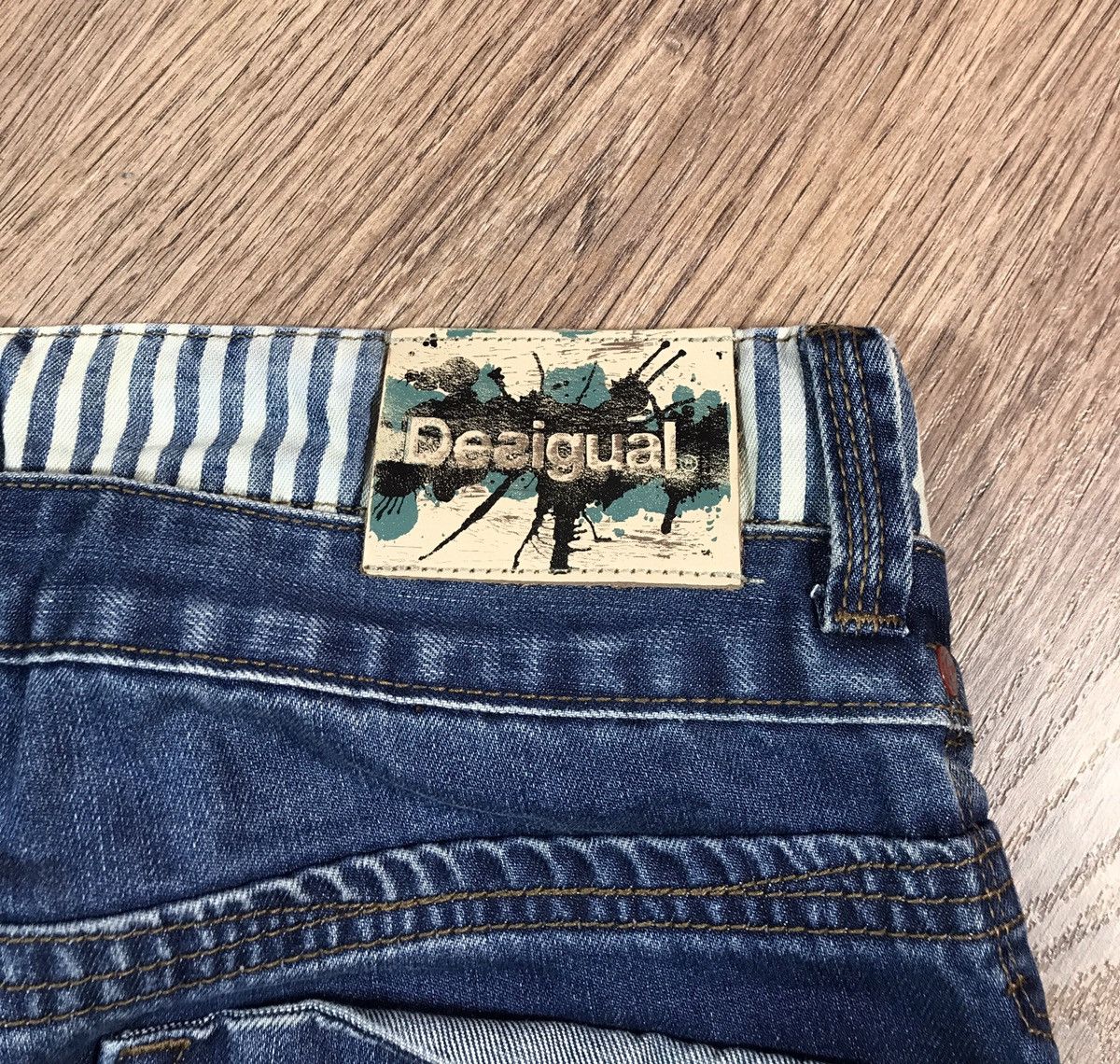 Desigual × Hysteric Glamour × Japanese Brand Desigual Funky Double Waist Looklike Hystericglamour Jeans Size US 32 / EU 48 - 11 Thumbnail