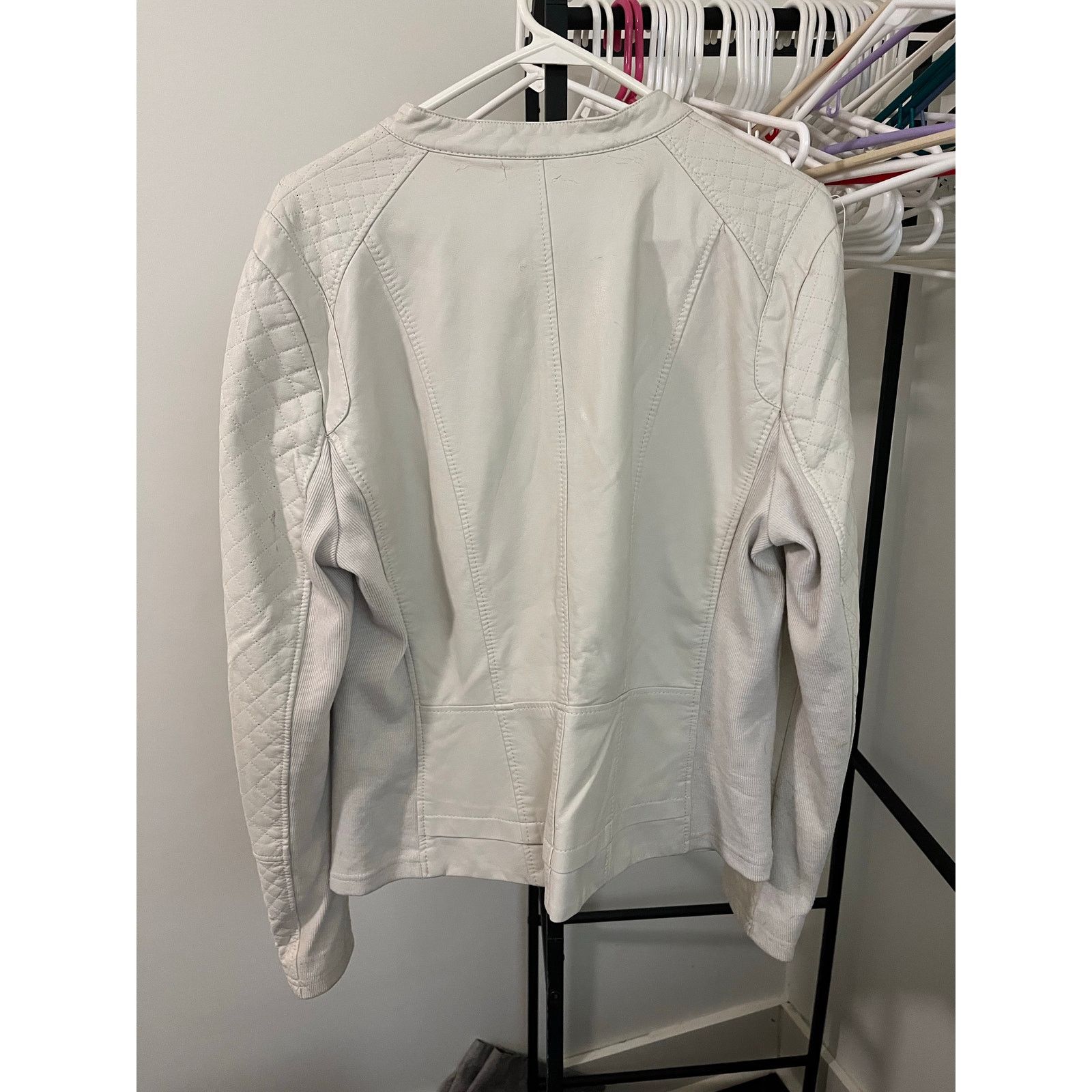 Other Kenneth Cole REACTION XL Faux Leather Jacket Size XL / US 12-14 / IT 48-50 - 3 Thumbnail