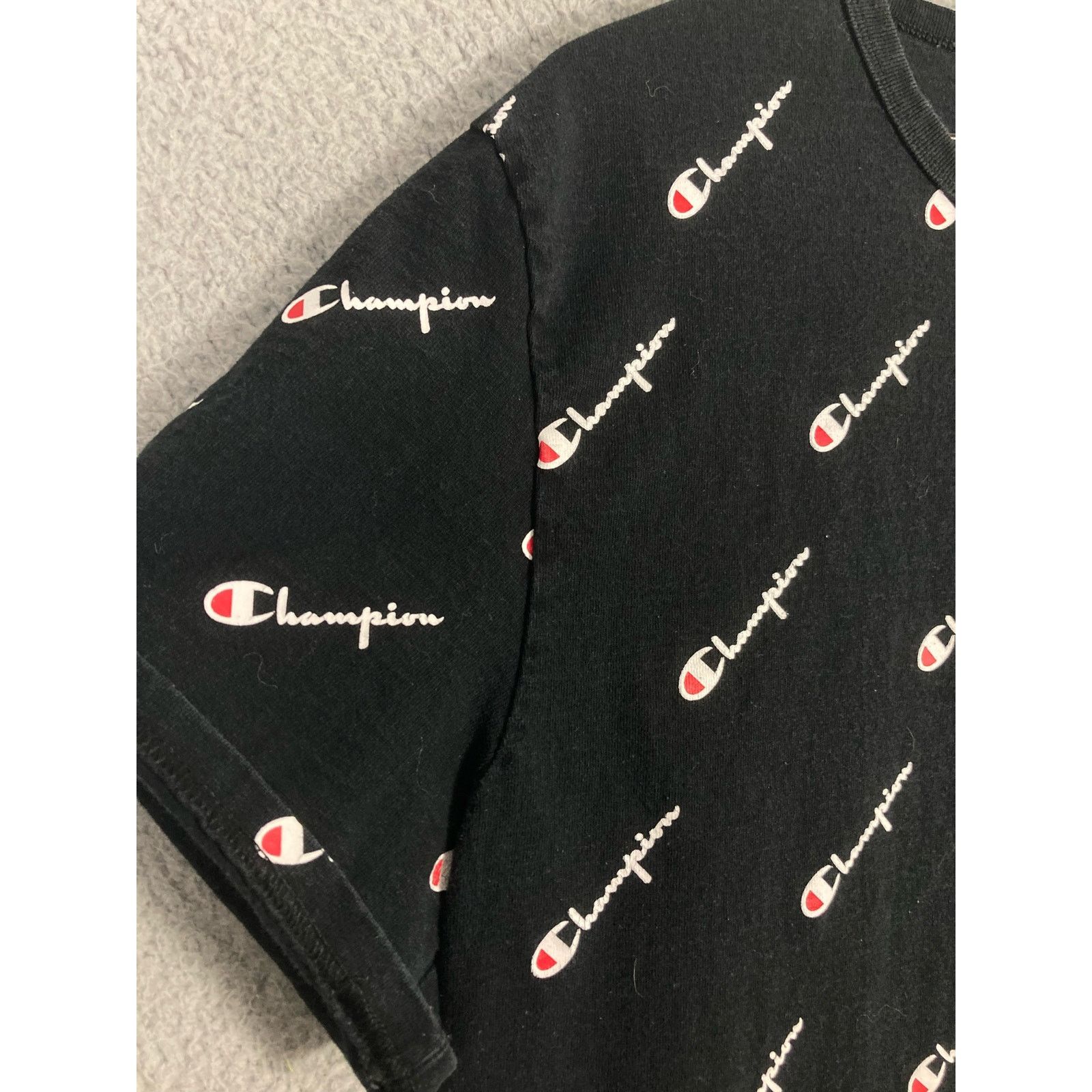 Champion Champion Heritage XL Black T-Shirt All Over Logo Print Size US XL / EU 56 / 4 - 7 Thumbnail