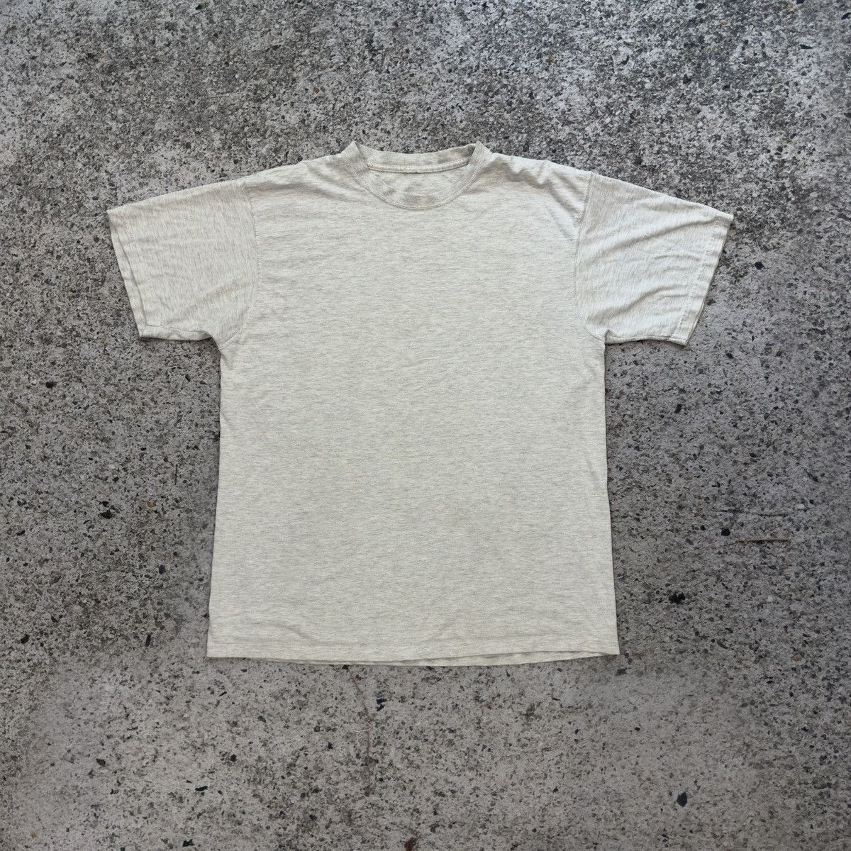 Thrashed Faded Distressed Grey Tee Shirt ERD Grunge Band
