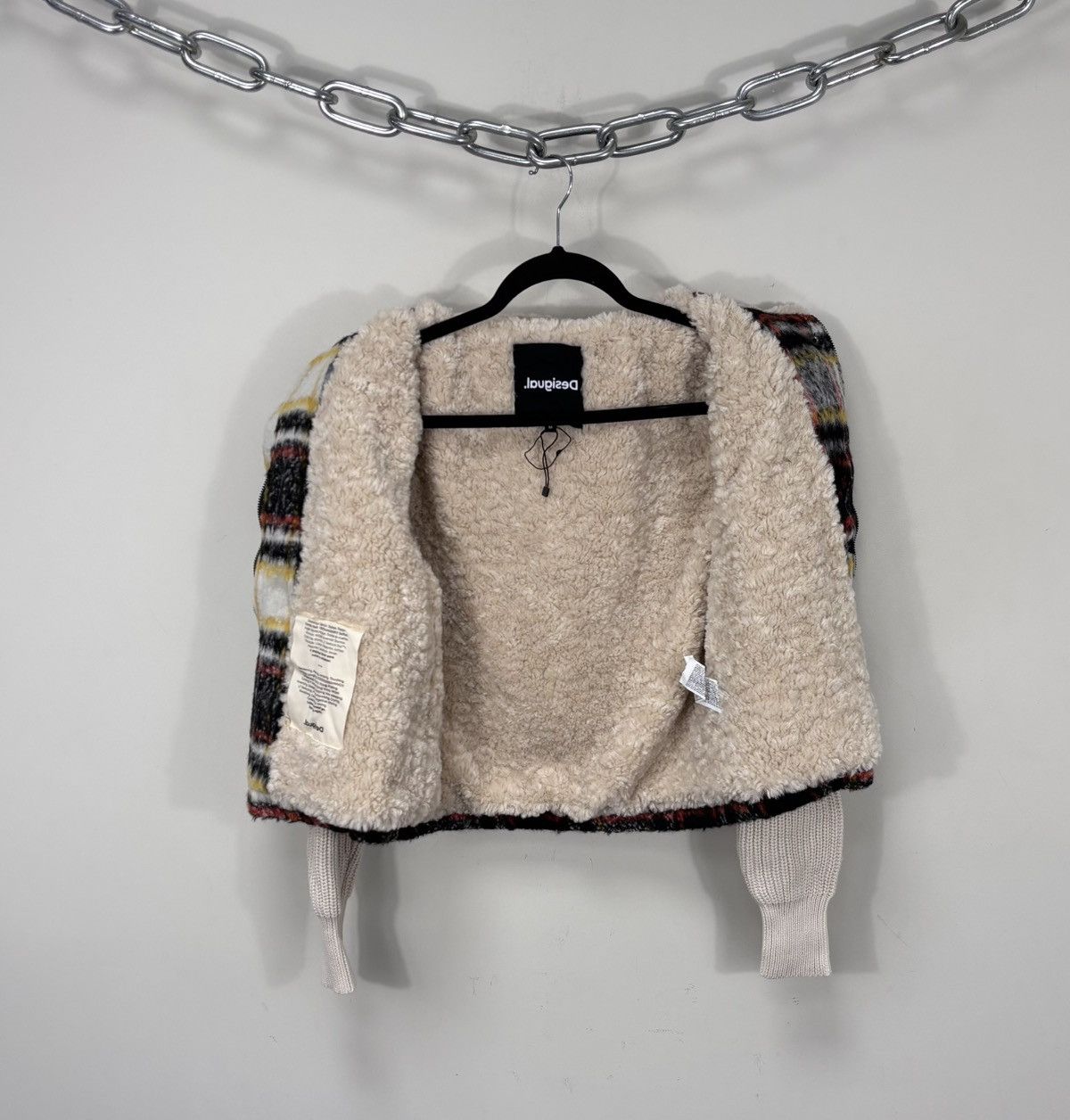 Desigual Desigual Women’s Checkered Fleece Lined Trucker Jacket Size M / US 6-8 / IT 42-44 - 2 Thumbnail