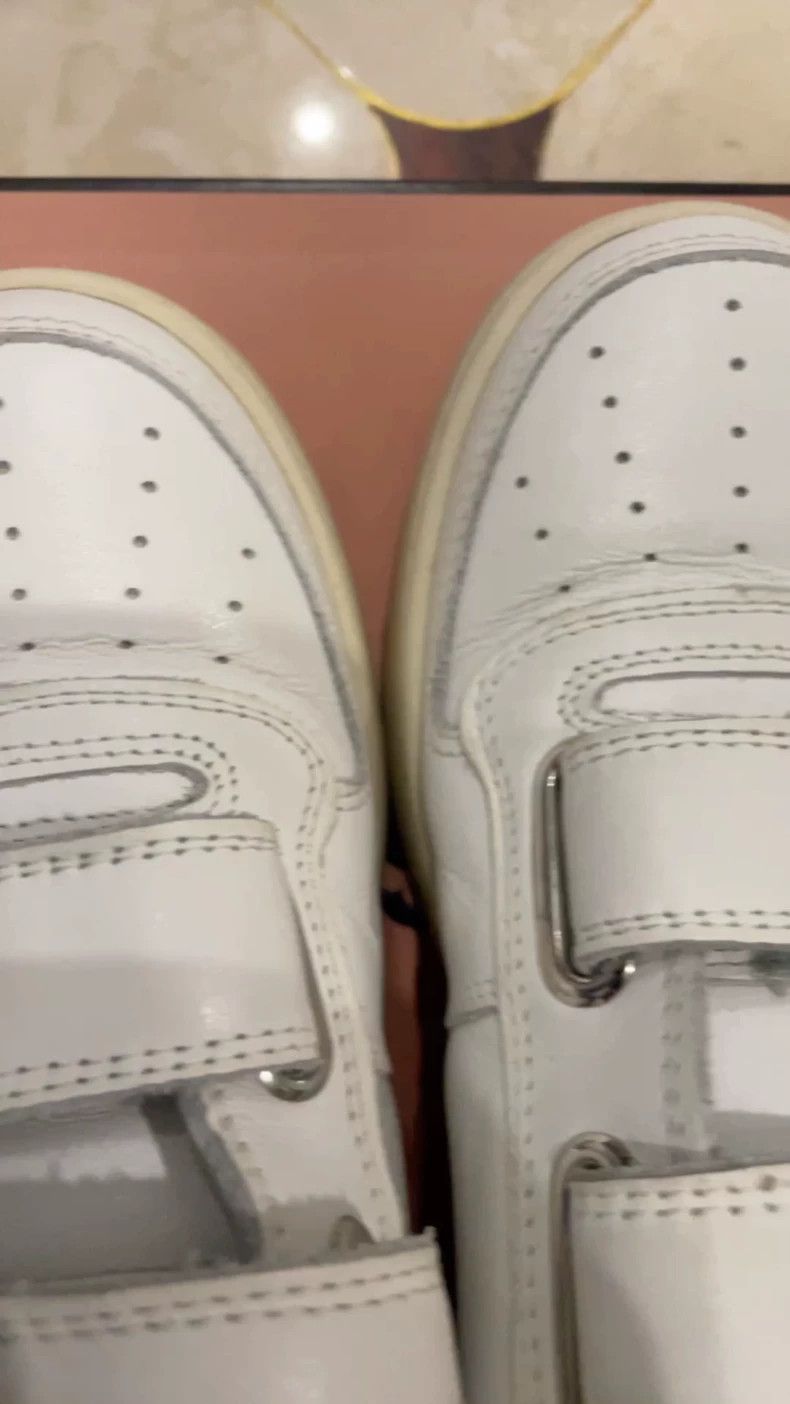 Acne Studios Acne Studios Clasp white sneakers Size US 5.5 / IT 35.5 - 1 Thumbnail