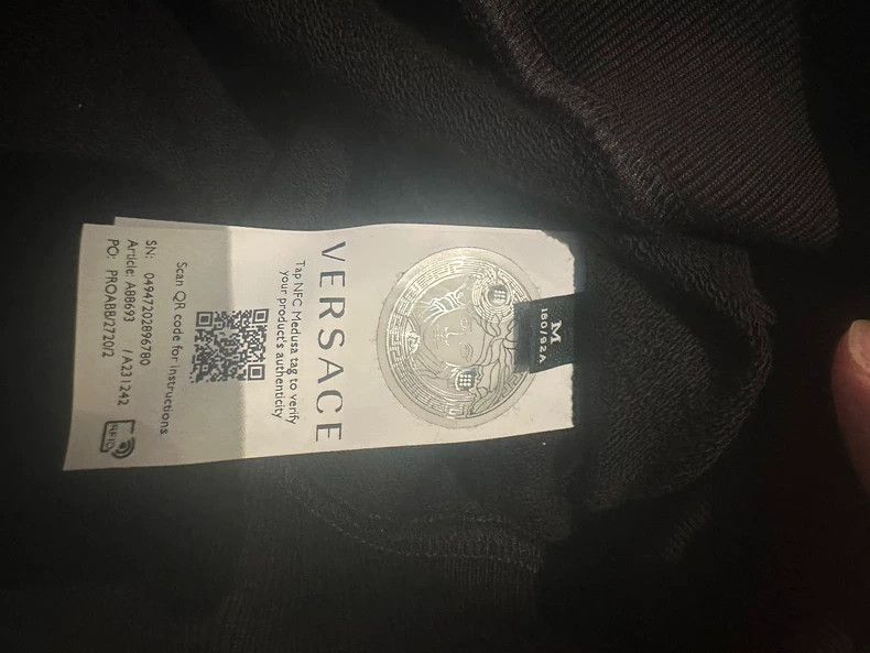 Versace Versace Unisex black long-sleeved suit Size US M / EU 48-50 / 2 - 6 Thumbnail