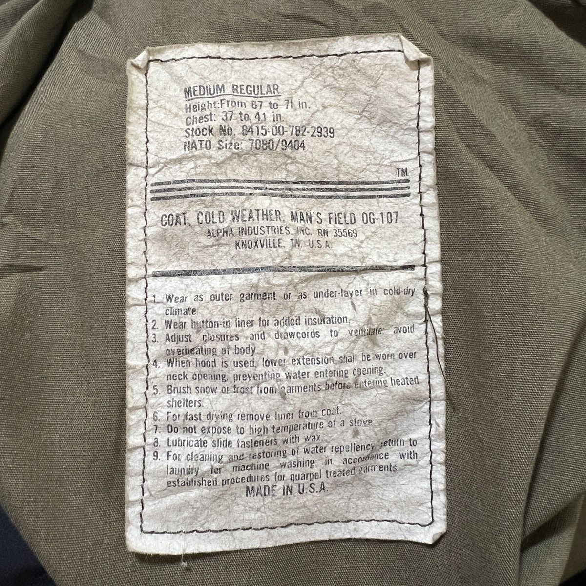 Alpha Industries Vintage M 65 Alpha Industries Og 107 Field Jacket Size US M / EU 48-50 / 2 - 13 Thumbnail