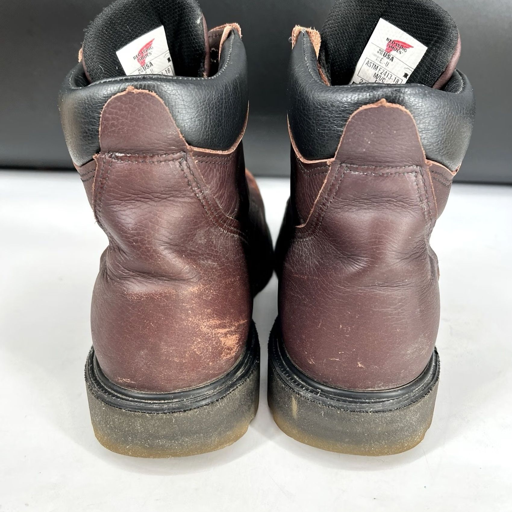 Red Wing 2406 Mens 11 Work Boots Steel Toe Leather Brown Made in USA EH‎ Rated Red Wing Boots 2406 | eBay main image 3