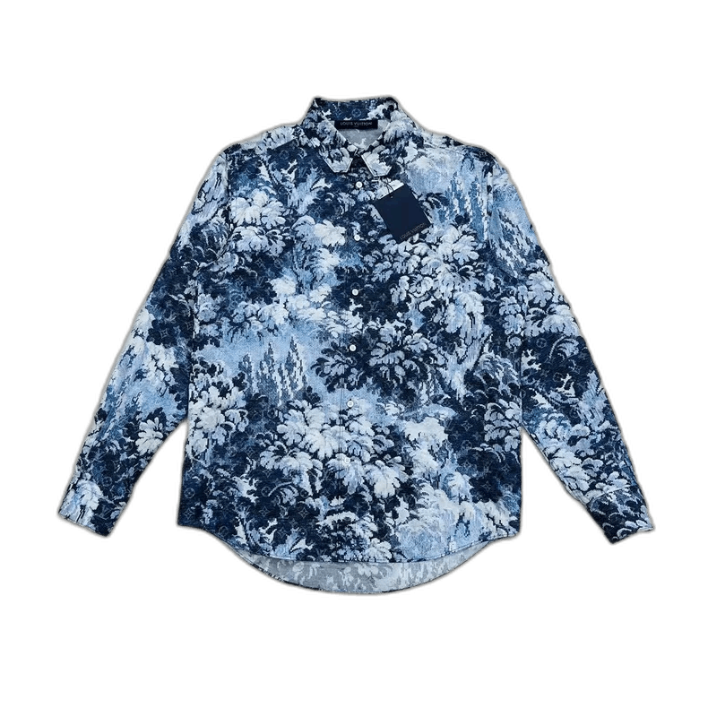 Louis Vuitton Louis Vuitton Flower Pattern Long Sleeve Shirt Size US XL / EU 56 / 4 - 1 Thumbnail