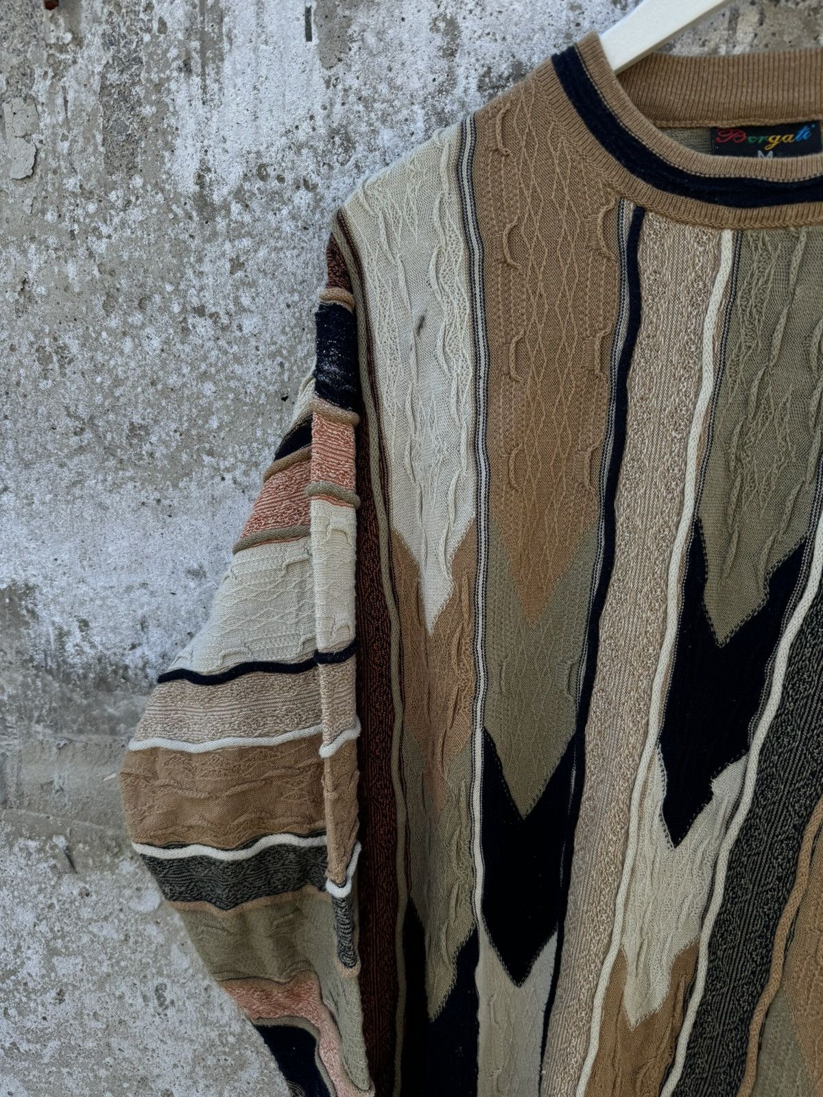 Coogi × Vintage Coogi Style Vintage brown sweater Size US M / EU 48-50 / 2 - 7 Thumbnail